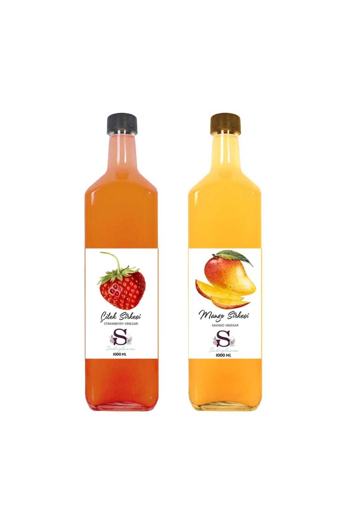 Süheylaana Doğal Çilek Sirkesi 1000 Ml - Doğal Mango Sirkesi 1000 Ml
