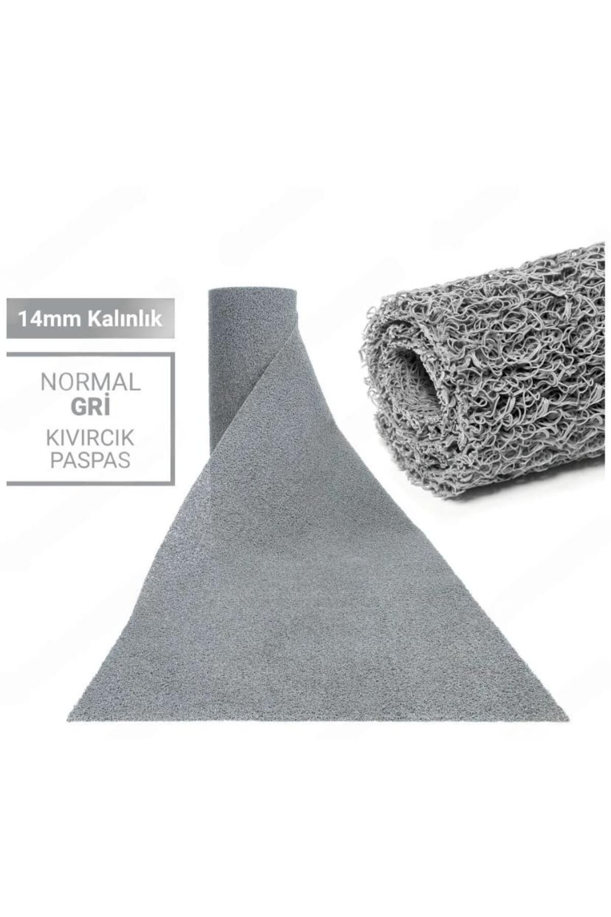 CYH 120X200CM GRİ KIVIRCIK PASPAS-HALI KAYMAZ YOLLUK LİDYA 14MM