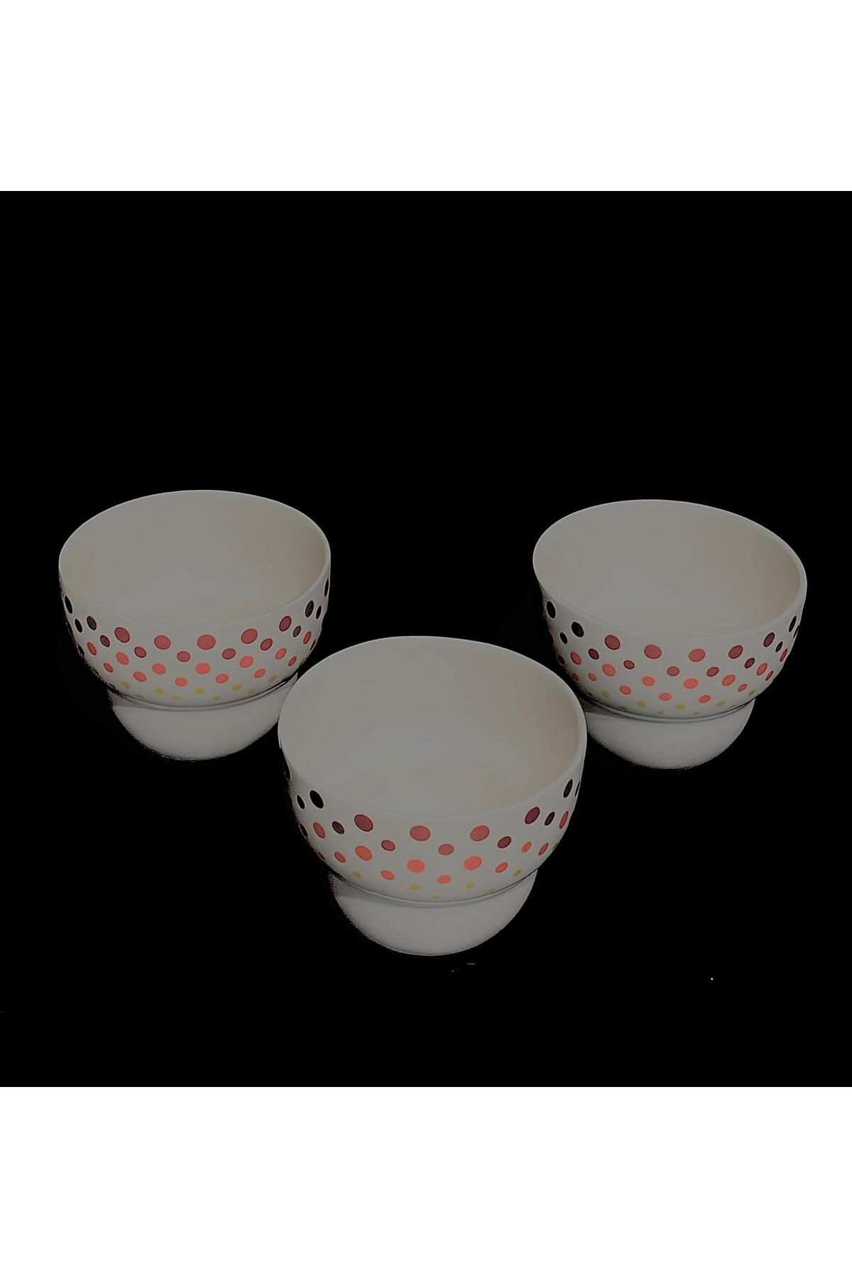 PİNK DESİGN KİTCHEN 3 ' lü Magnolia Cup Kase Cam Magnolya Puding Tatlı Dondurma Kasesi Sunum Seti