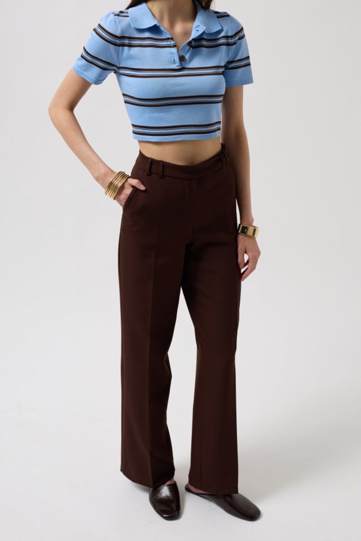 KAZAK-Waist Belted Pants 4