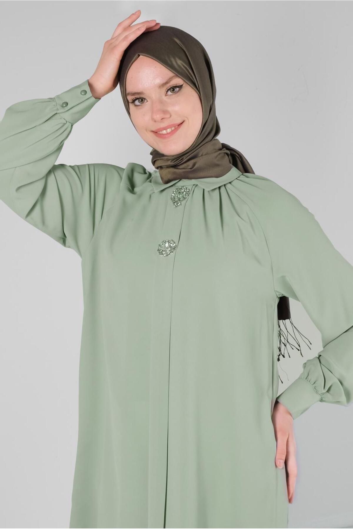 تونیک یقه پیراهن جزییات لوازم جانبی 43507 Alvina
