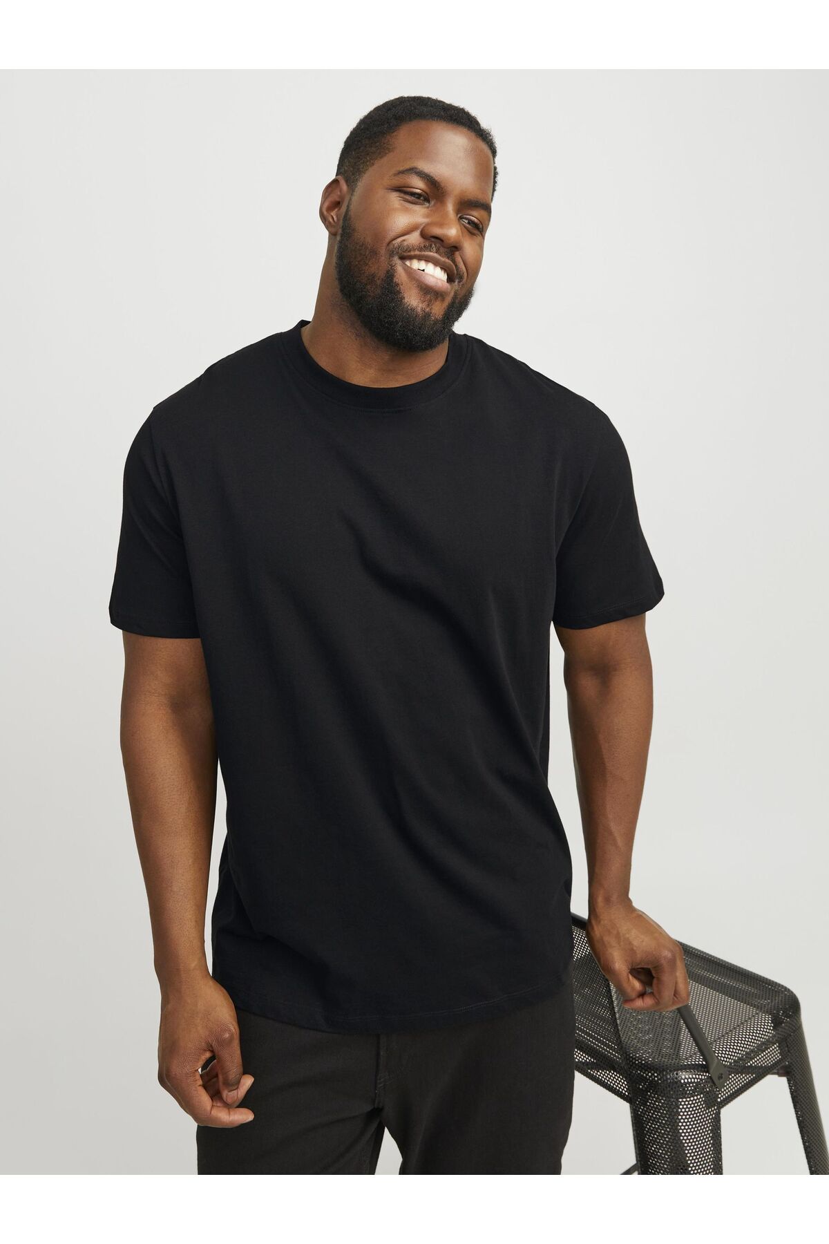 Jack & Jones Plus-T-shirt Plus Size Einfarbig T-shirt 7
