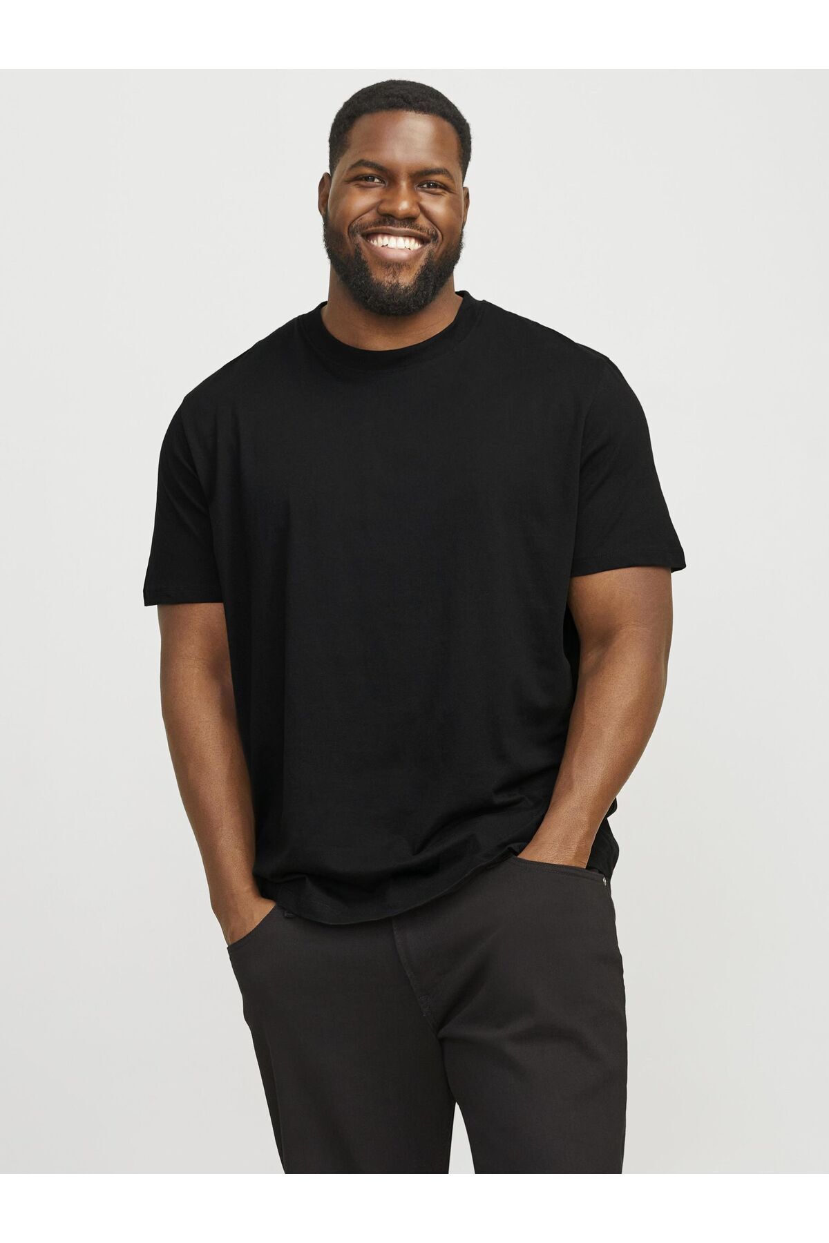 Jack & Jones Plus-T-shirt Plus Size Einfarbig T-shirt 1