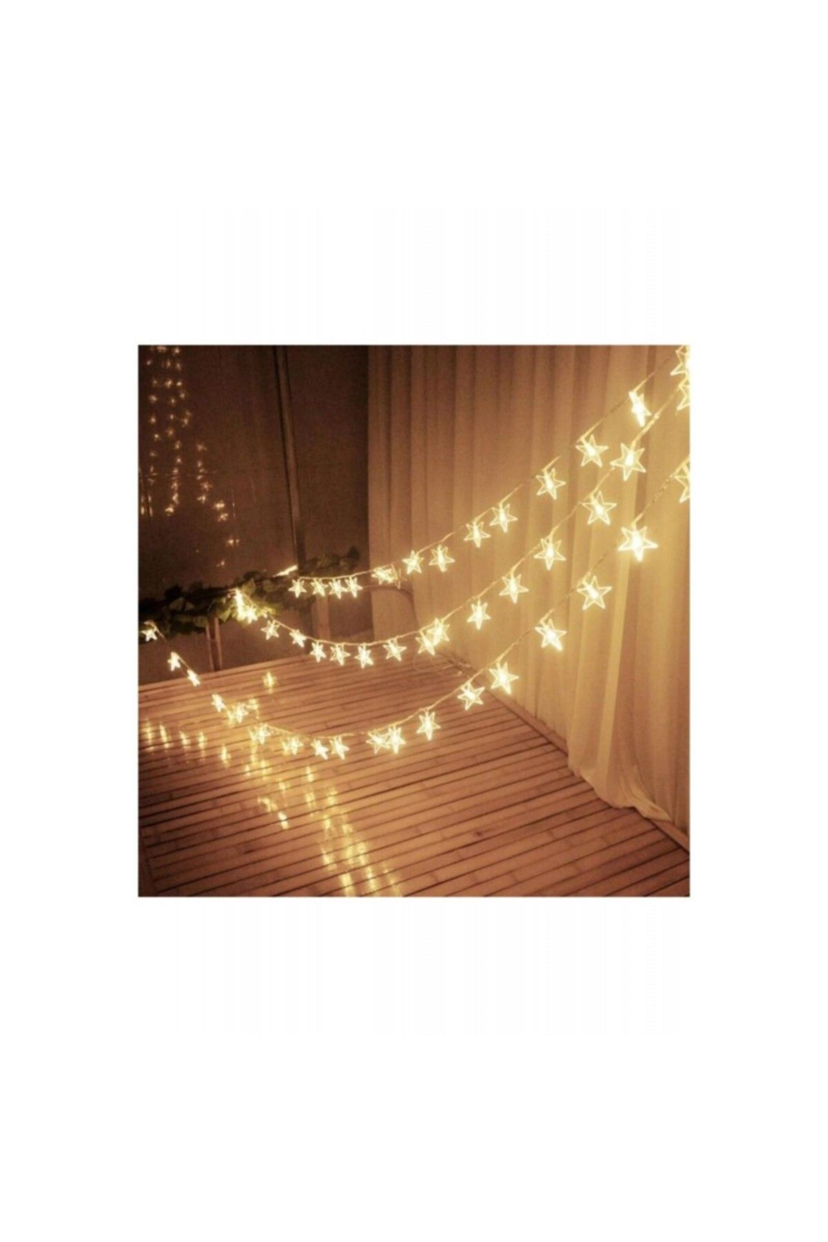 gcaksesuar 3 Metre Yıldız Şekilli LED Işık