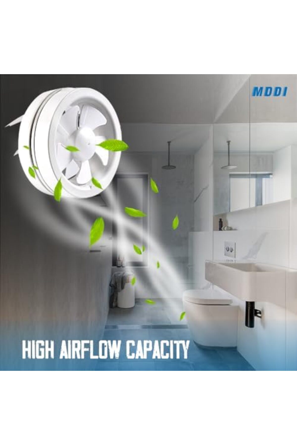 modi-8" Ultra Quiet Ventilating Fan 22W Window Exhaust for Home & Commercial Use 2