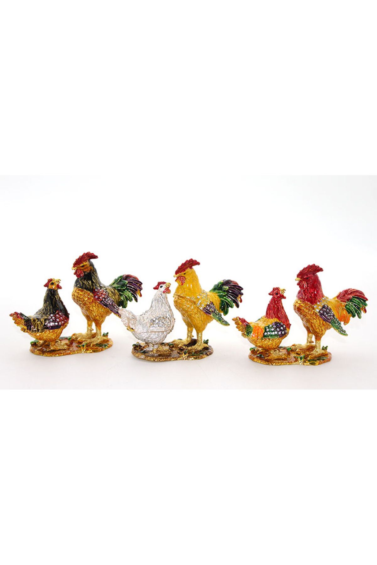 Allproduct Swaro vski Taşlı 2'li Tavuk Model 1 Fatura Adı
