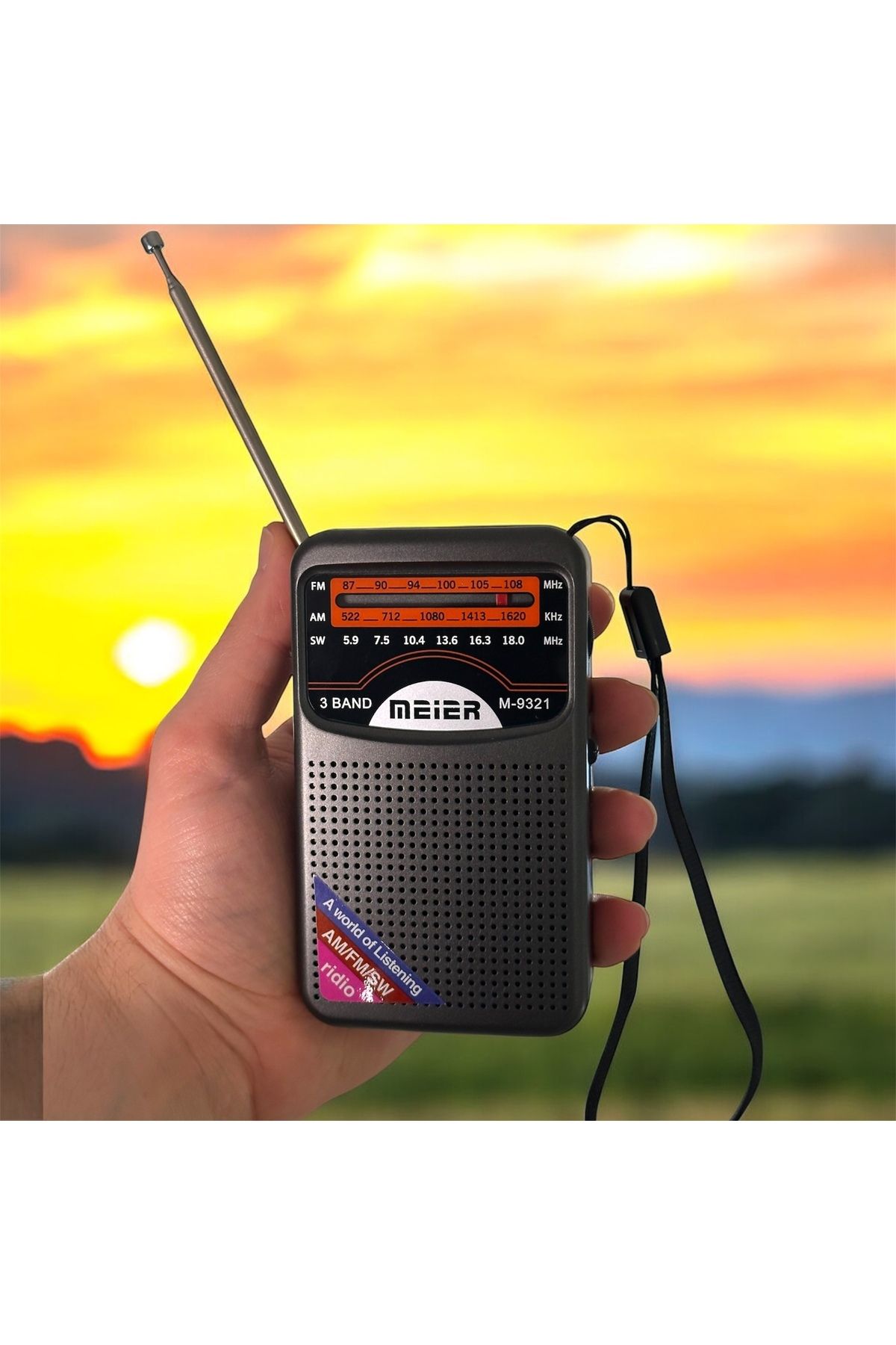 Nostaljik Cep Radyosu Şarjlı, Deprem Radyosu, Taşınabilir Küçük Radyo, Fm Radyo