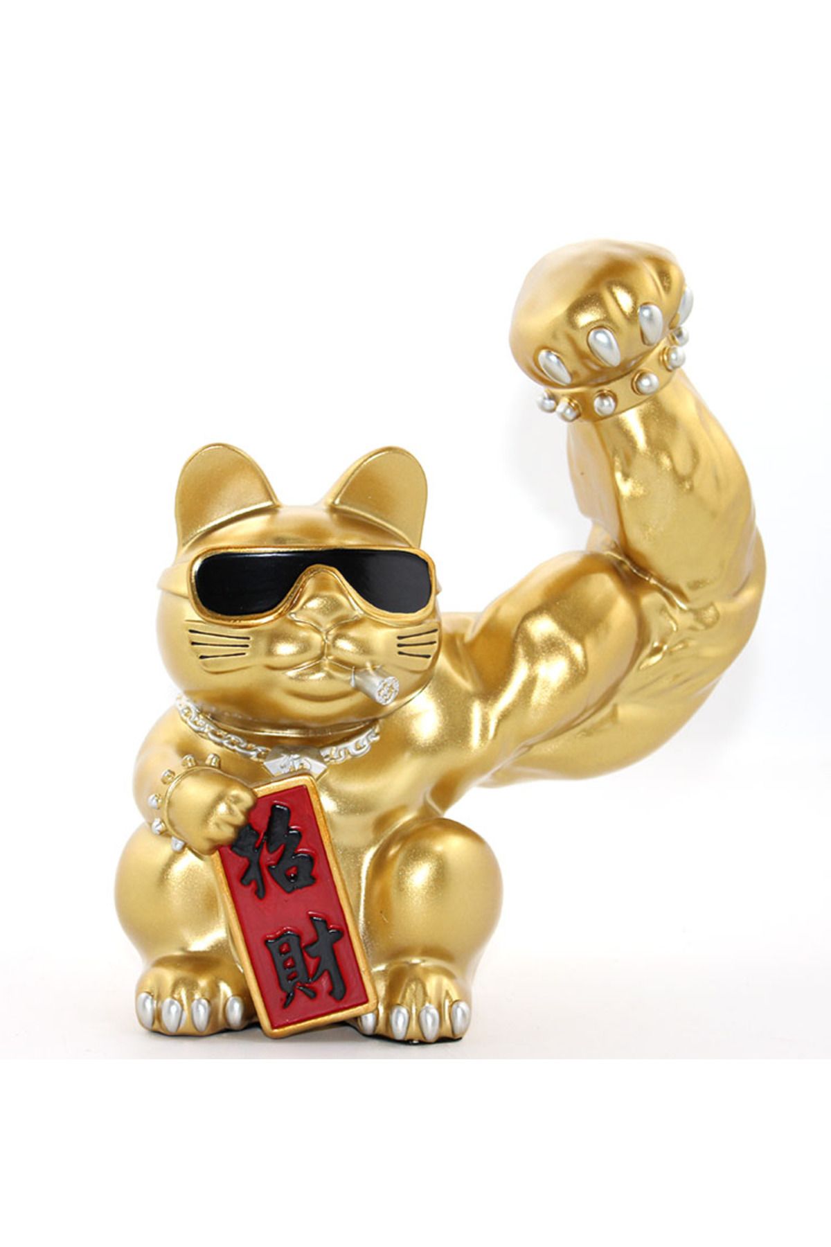 Tonfty Polyester Şanslı Kedi Figürü Model 2