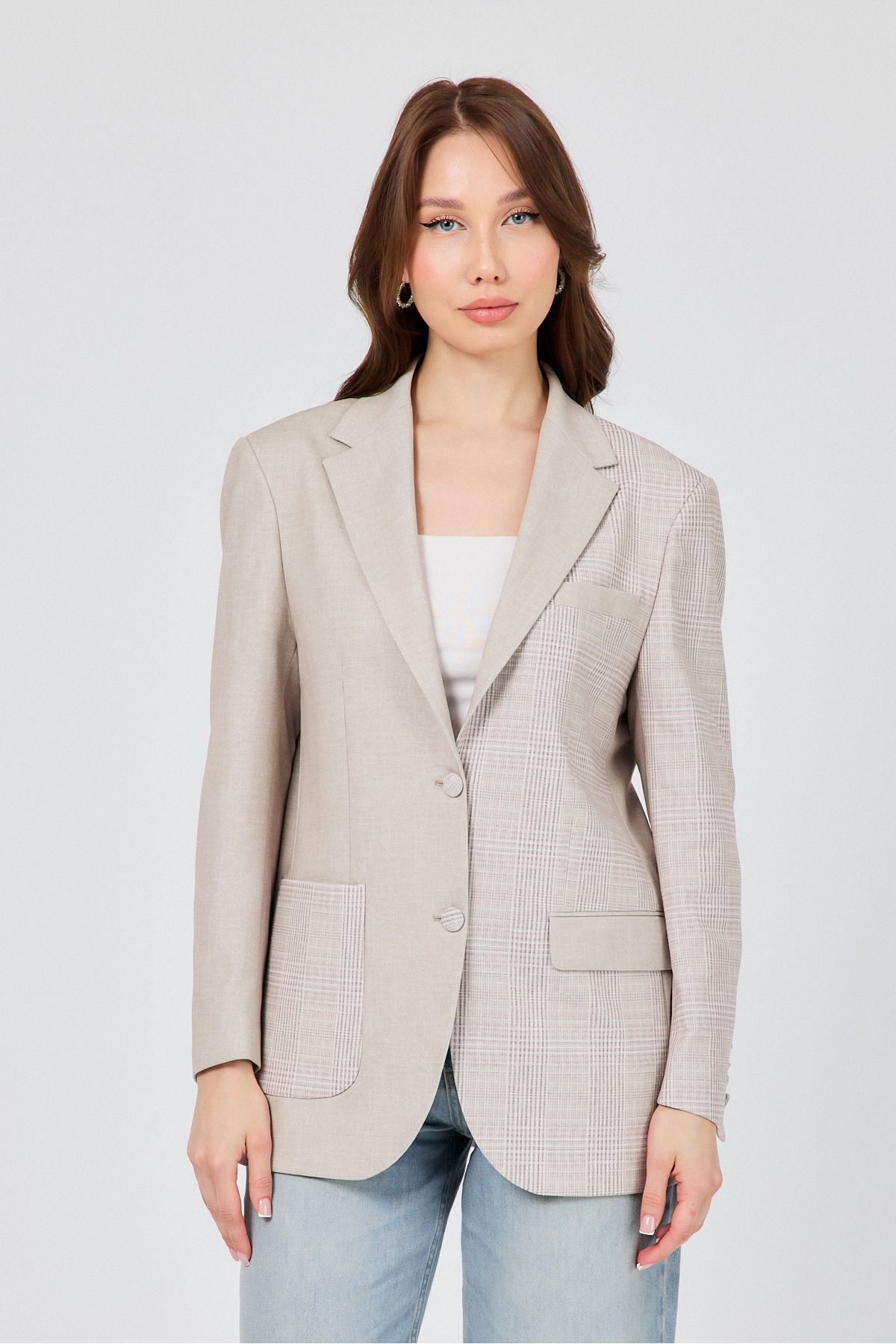 Ted Davıd-Double Button Closure Pocket Detailed Blazer Jacket 8