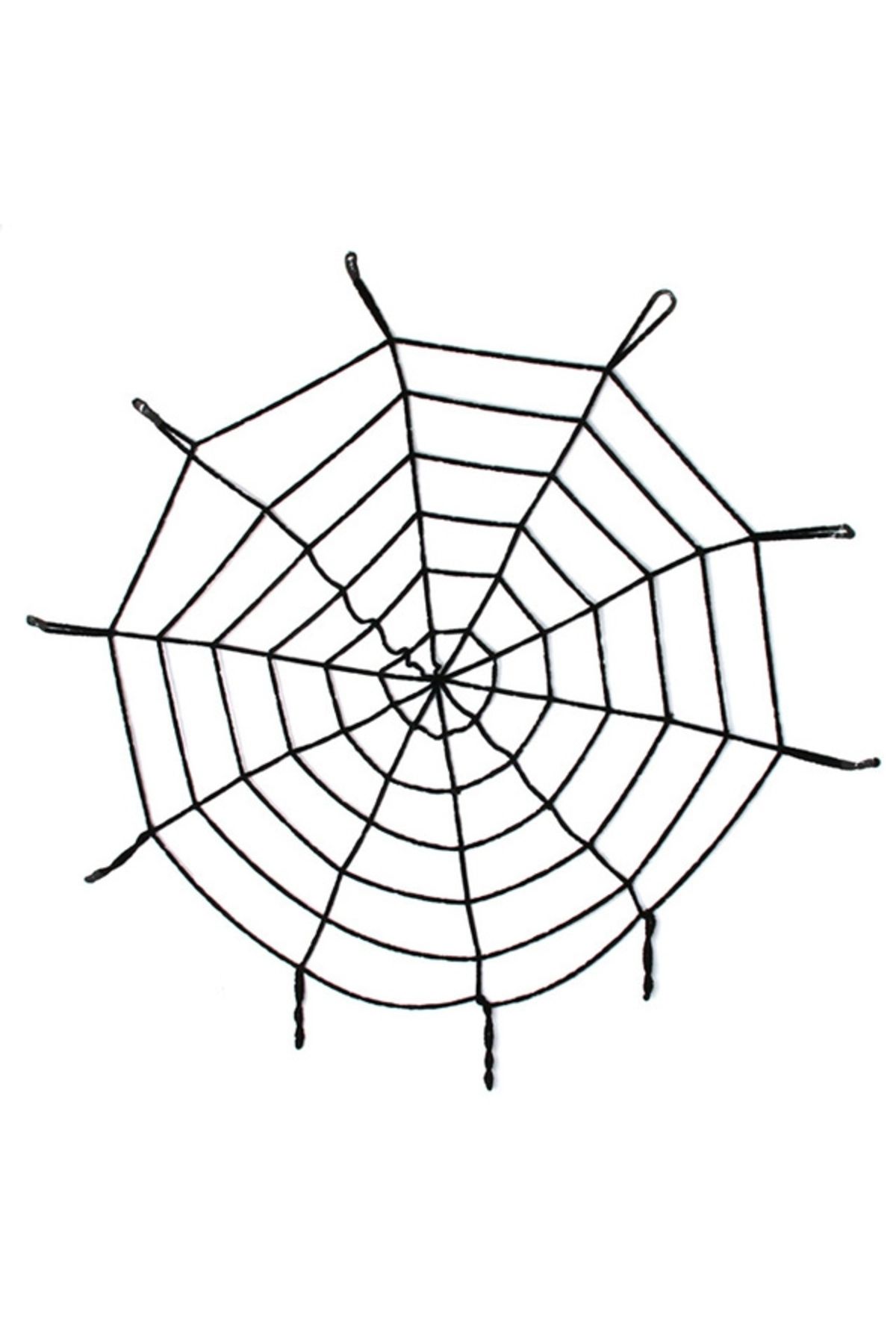 OEM Halloween Cadılar Bayramı Örümcek Ağ Dekor Siyah