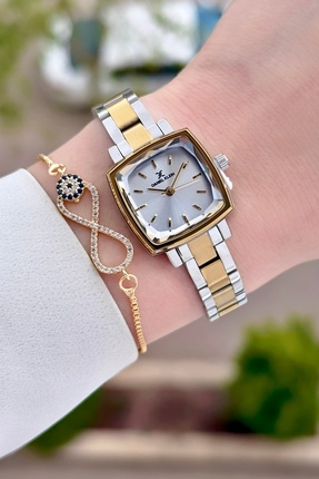 Daniel Klein Sarı Gri Renk Ayarlanabilir Kordonlu Kadın Kol Saati Ve Bileklik...