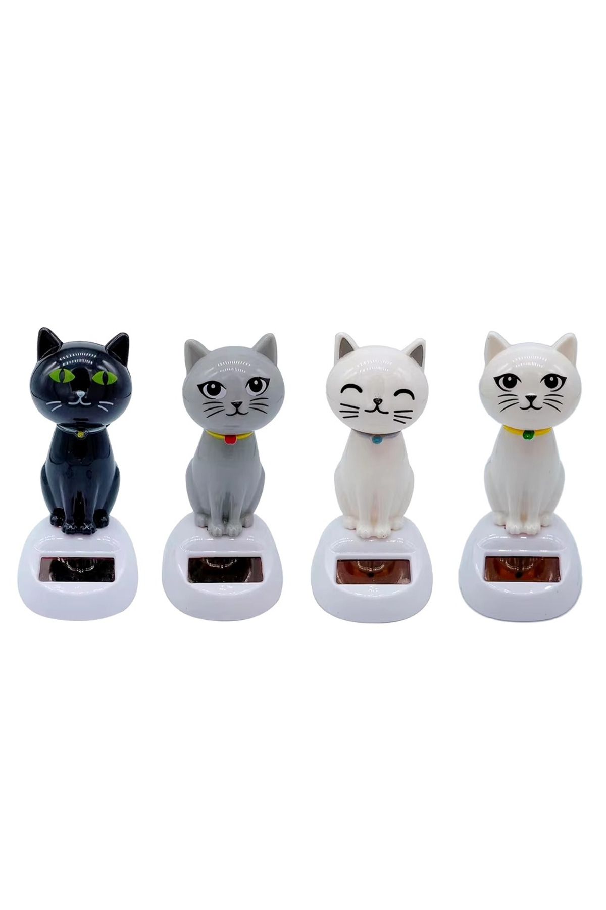 PRATİKOBA Güneş Enerjili Sallanan Kedi Figürü