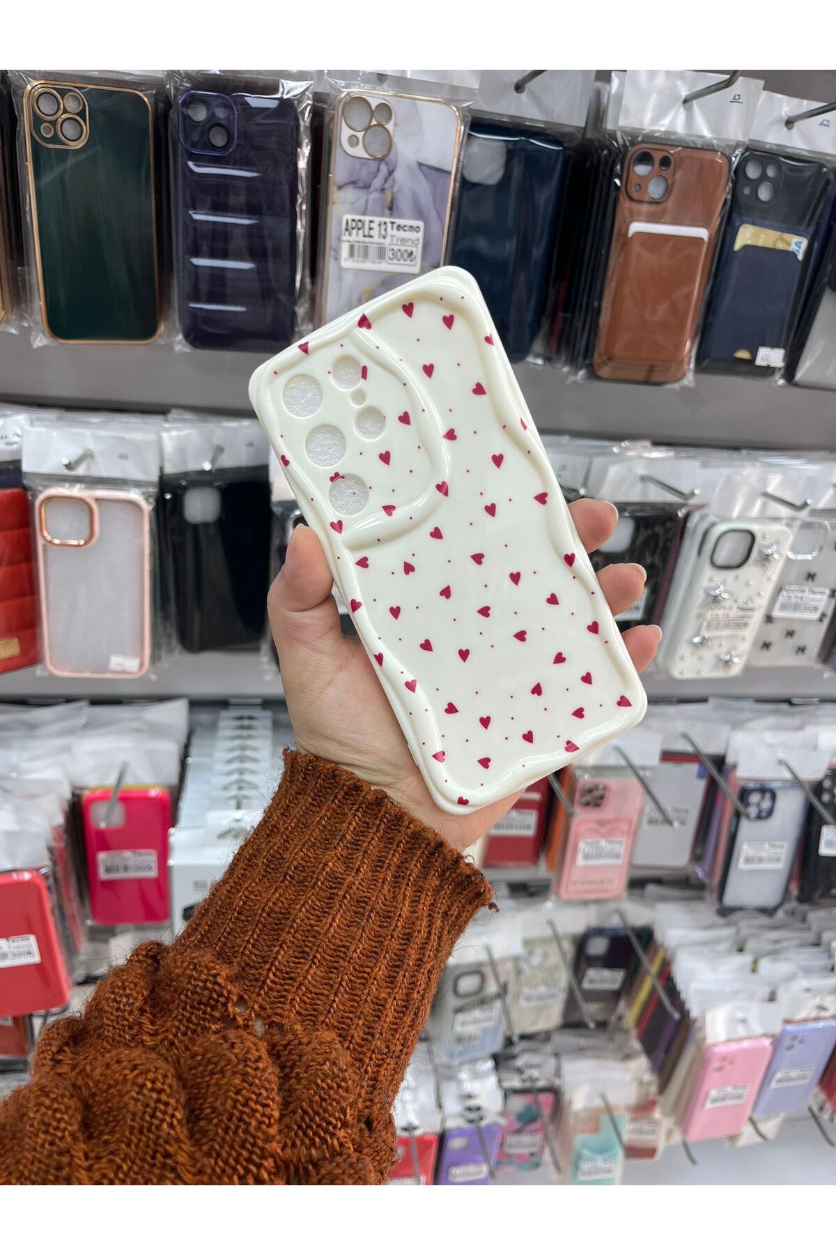 TECNOTREND Galaxy S24 Ultra Kalpli Desenli Baskılı Kabarık Kılıf