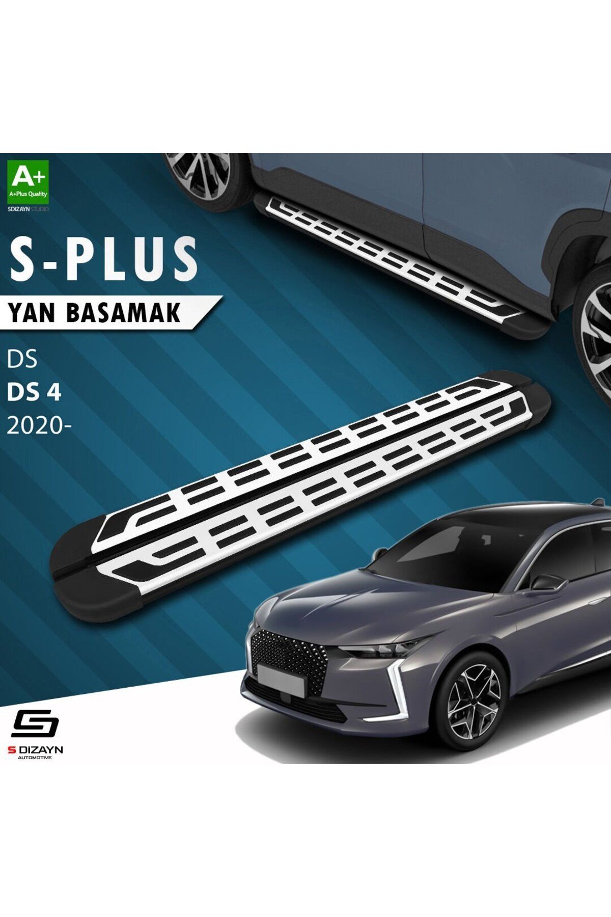Drs Tuning S-Dizayn DS DS 4 S-Plus Gri Yan Basamak 183 Cm 2020 Üzeri A+ Kalite