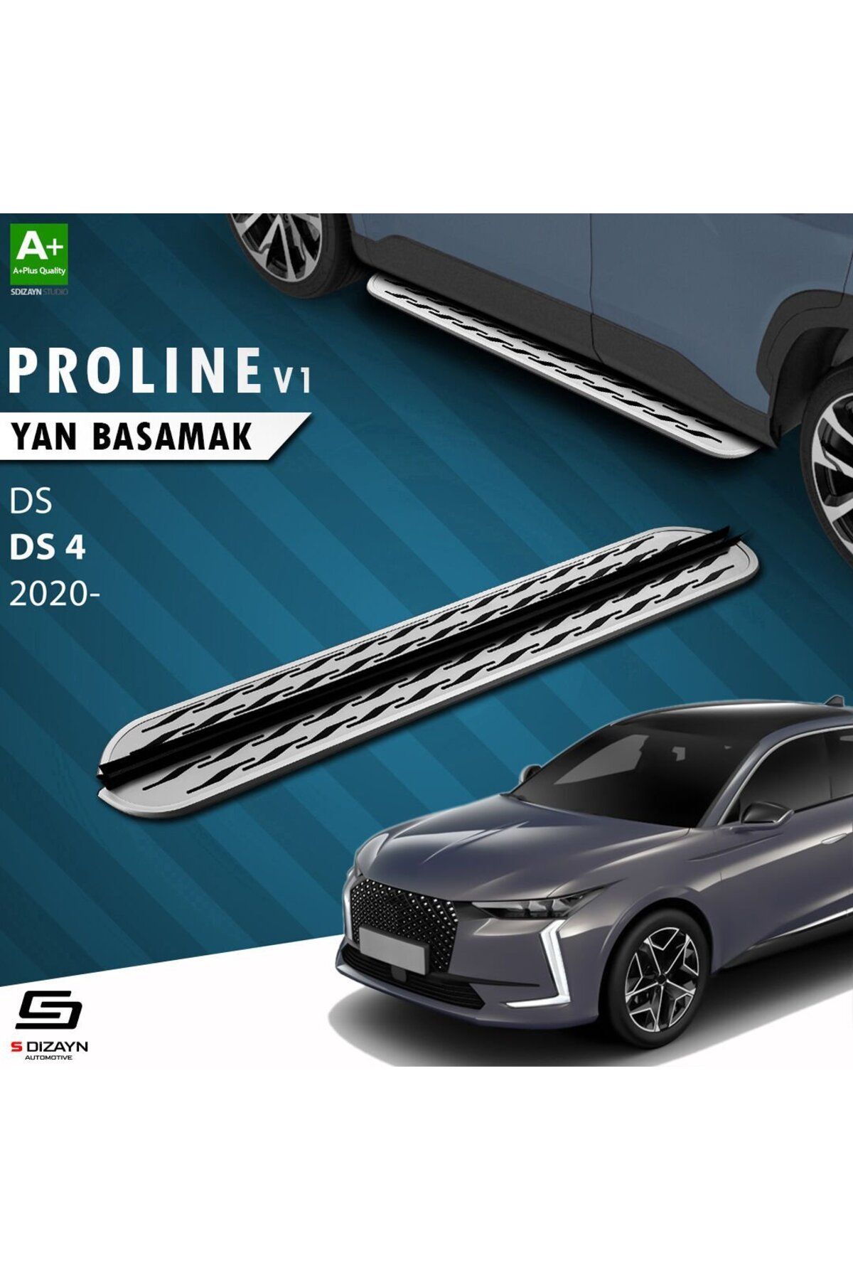 Drs Tuning S-Dizayn DS DS 4 OEM Still Pro V2 Aluminyum Yan Basamak 183 Cm 2020 Üzeri A+ Kalite