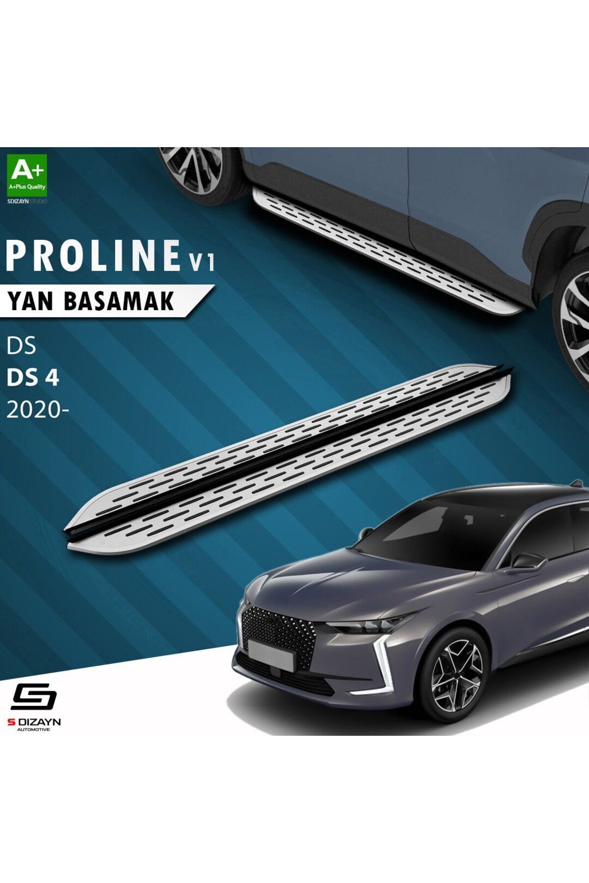 Drs Tuning S-Dizayn DS DS 4 OEM Still Pro V1 Aluminyum Yan Basamak 183 Cm 2020 Üzeri A+ Kalite
