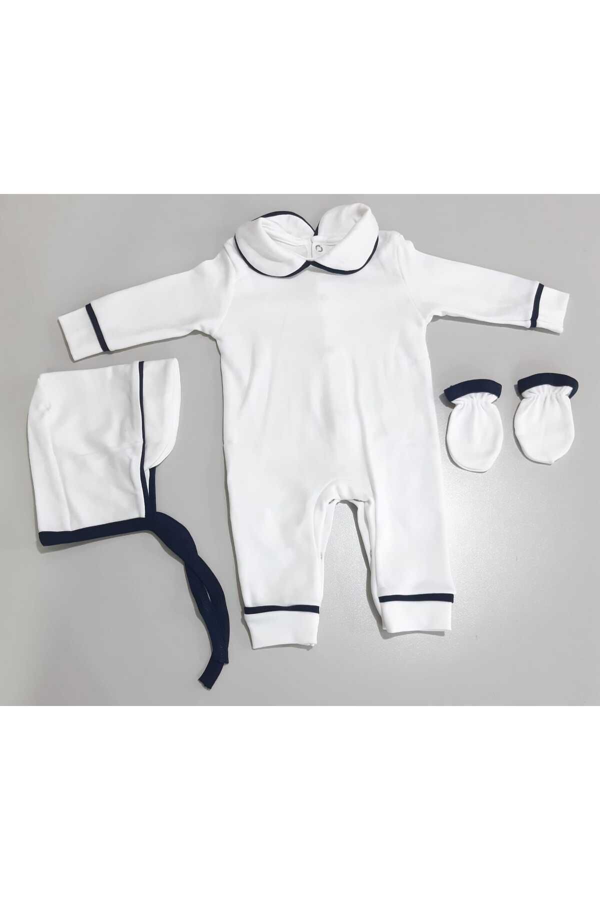 Sönmez Baby YUVARLAK YAKA PENYE TULUM ÜÇ PARÇALI BEBE TAKIMI