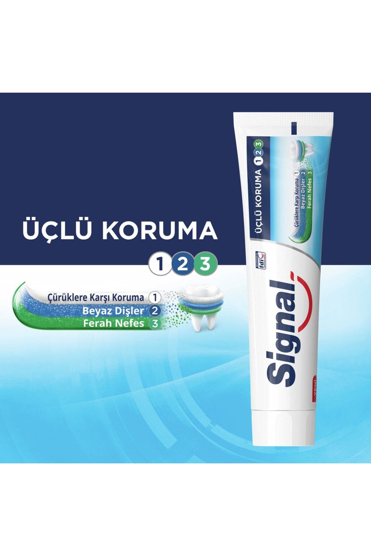 Signal-Signal Tooth Paste Triple Protection 120 ml - (3 Pcs) 3