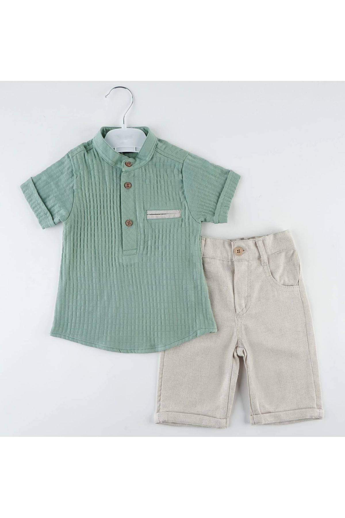 Mc Emirix Kids Wear HAKİM YAKA FİLOTALI GÖMLEK