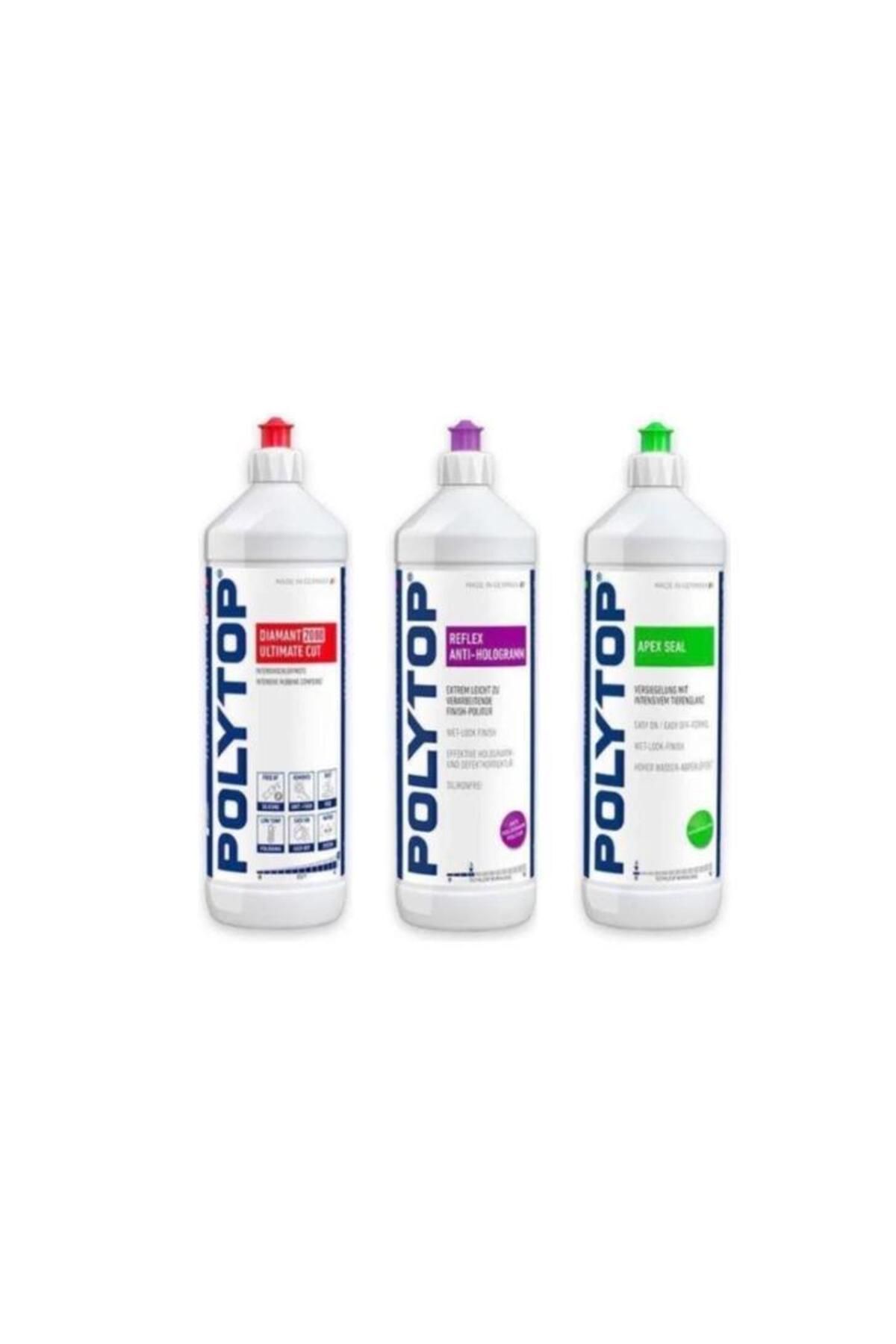 polytop 2000 Agresif Pasta Reflex Hare ve Apex Boya Koruma Seti 1 Lt