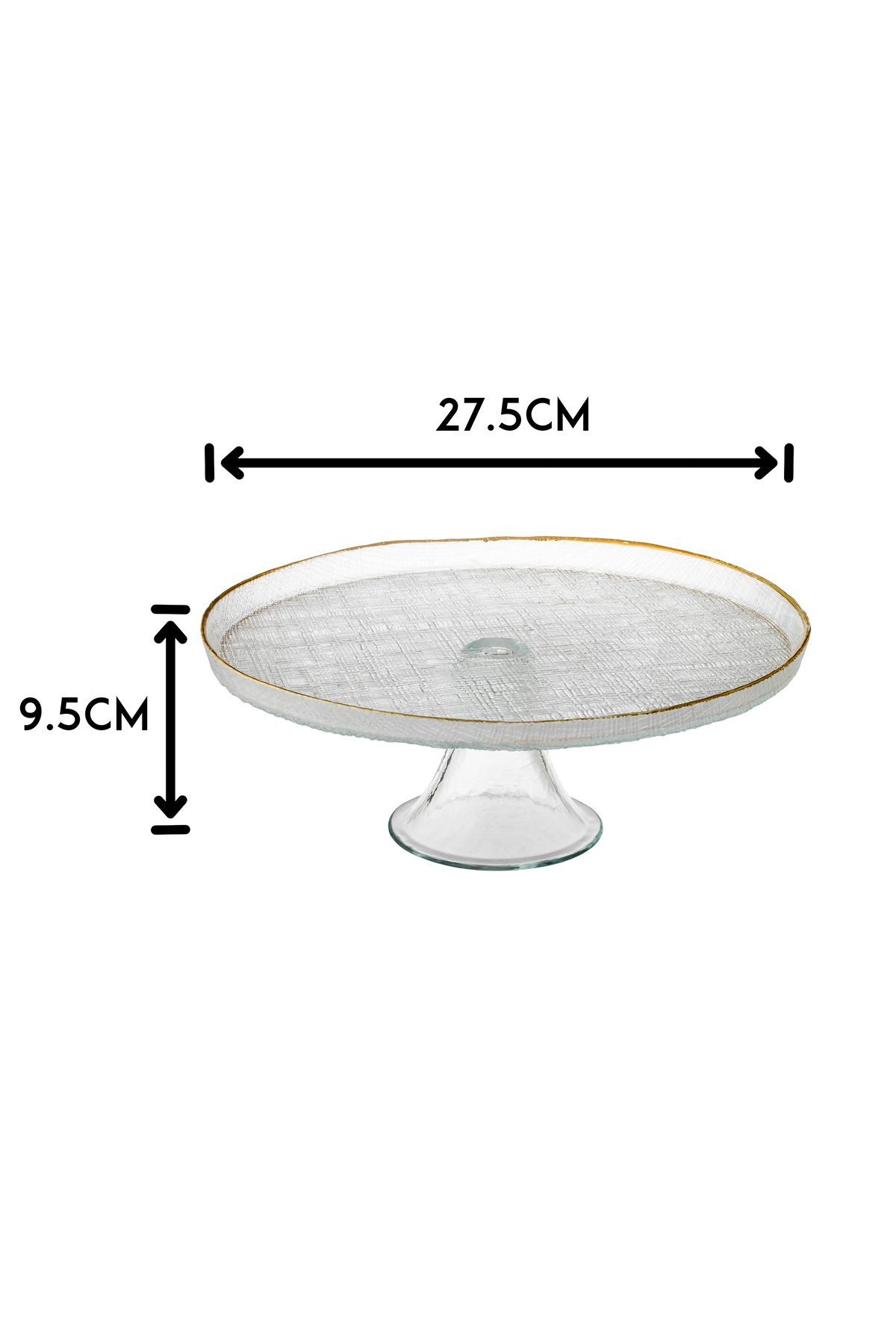 Elegant-A Glass Serving Dish With A Base For Nuts, Fruits, And All Other Servings Clear 27.5*9.5 Cm 3