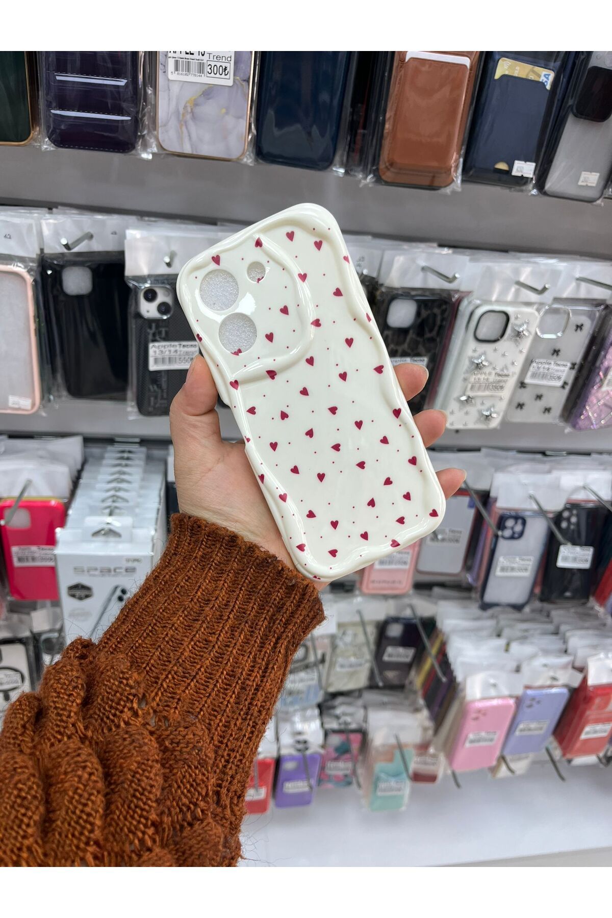 TECNOTREND Vivo Y36 Kalpli Desenli Baskılı Kabarık Kılıf