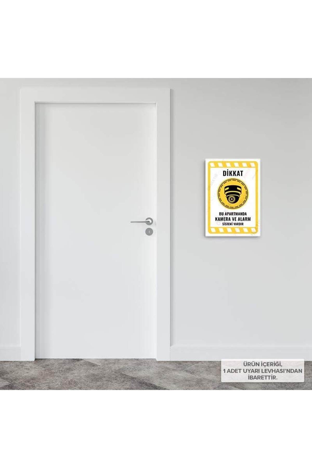 Posterya-Ul02127-A4 - There Is a Camera and Alarm System in This Apartment Warning Sign (21.6×30.3cm) 3