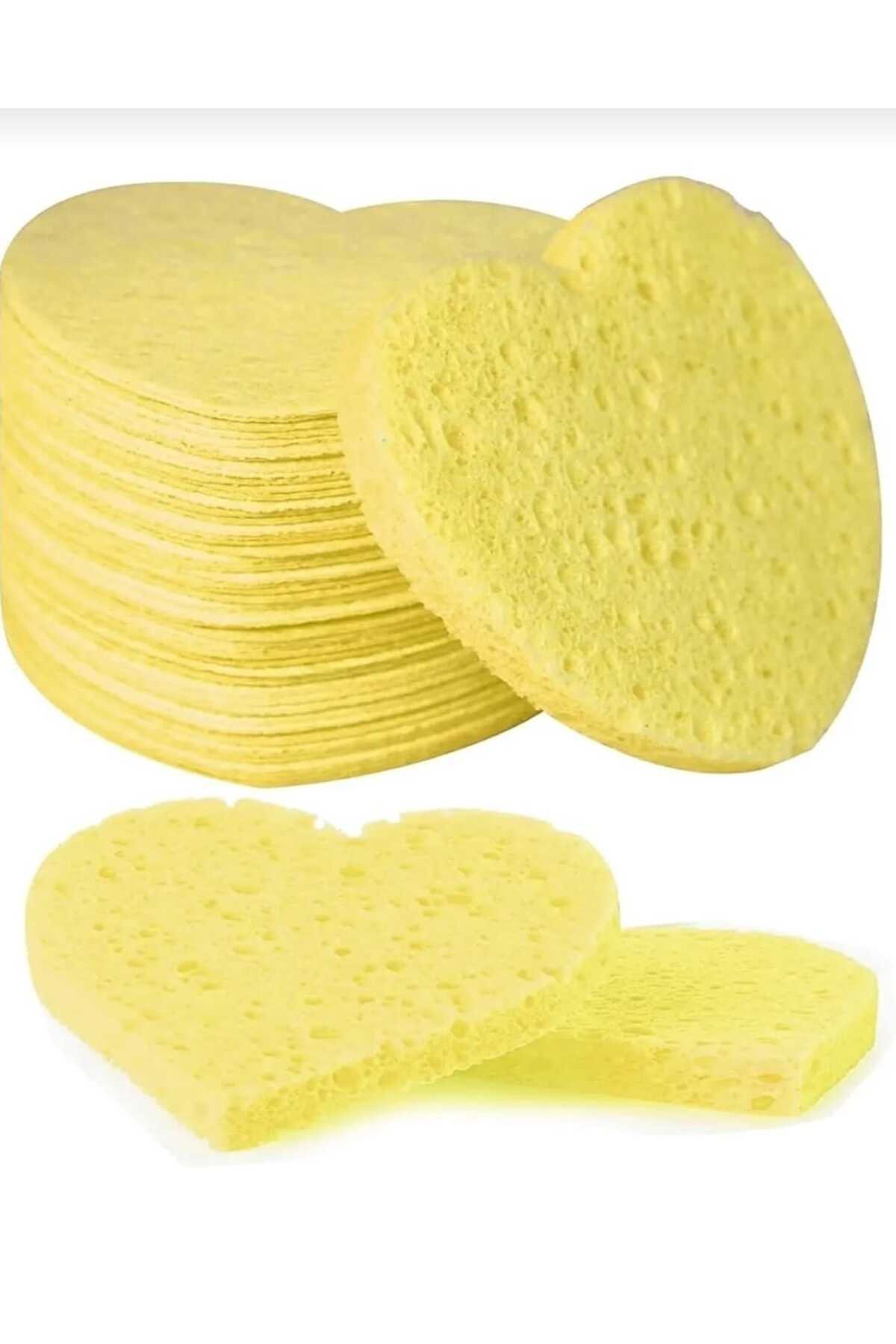  اسفنج پاک کننده آرایش صورت نرم قلبی شکل 2 عددی، اسفنج پاک کننده پوست