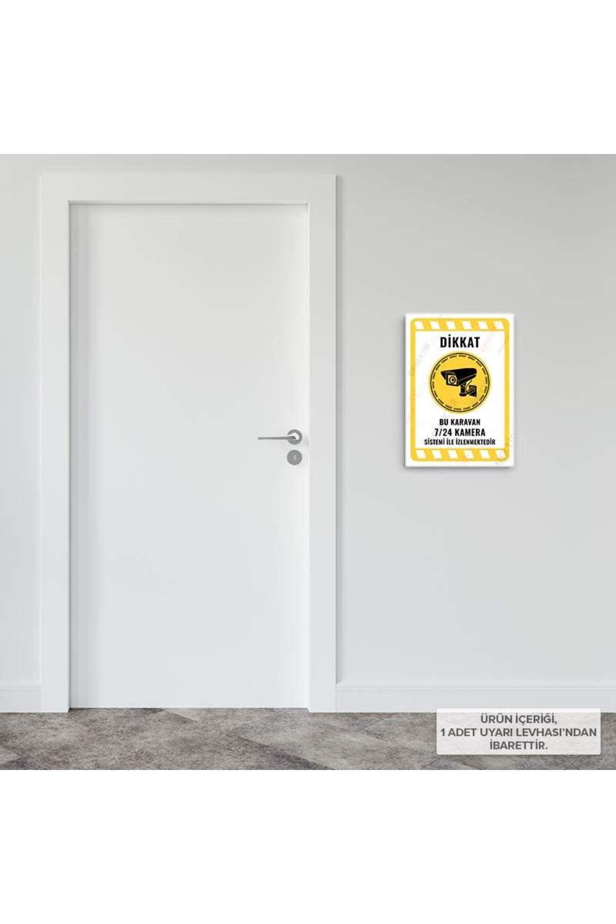 Posterya-Ul02067-A5 - This Caravan Is Monitored 24/7 Camera System Warning Sign (15.4×21.6cm) 3