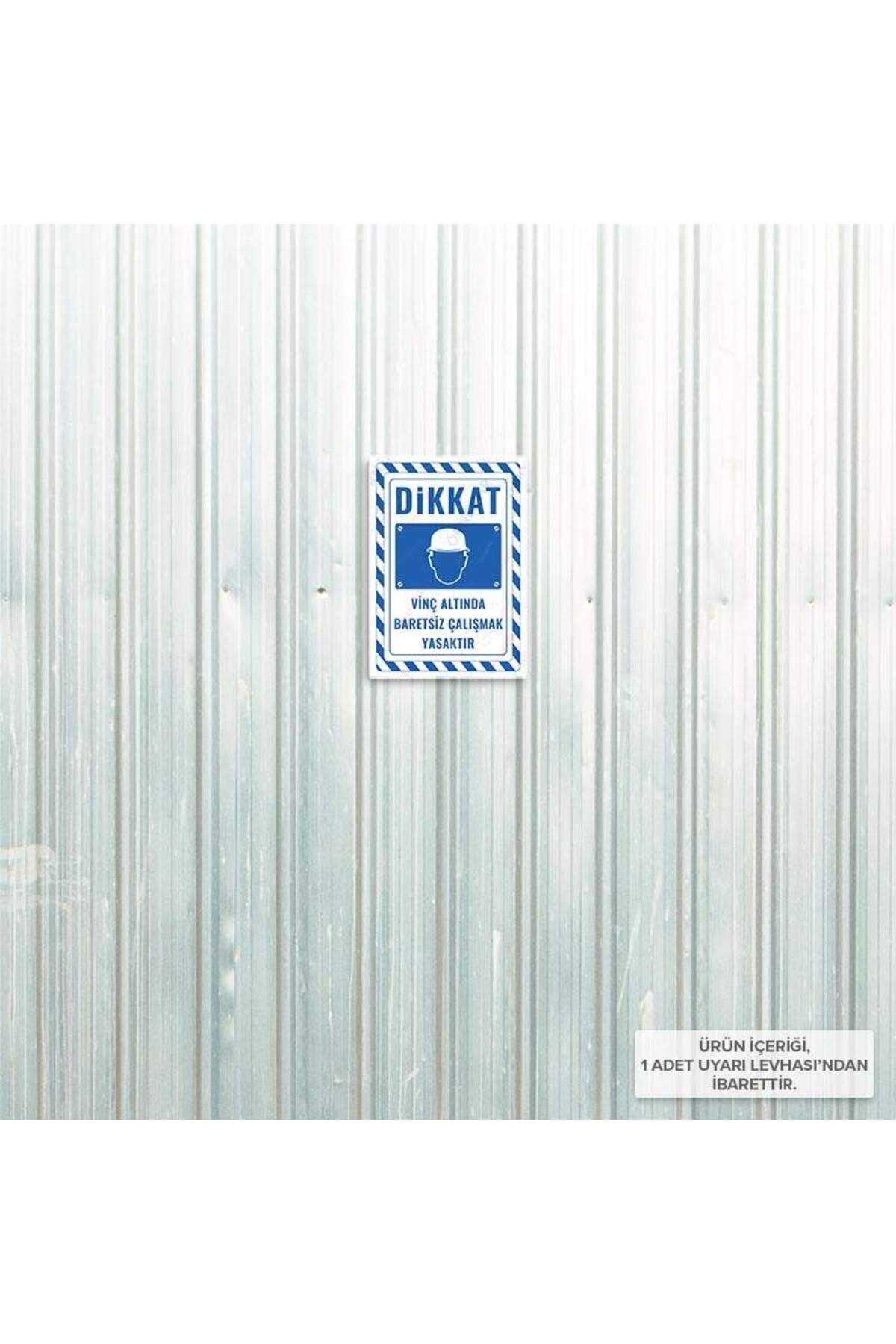 Posterya-Ul02732-A4 - It Is Forbidden to Work Without Helmet under Crane Warning Sign (21.6×30.3cm) 4