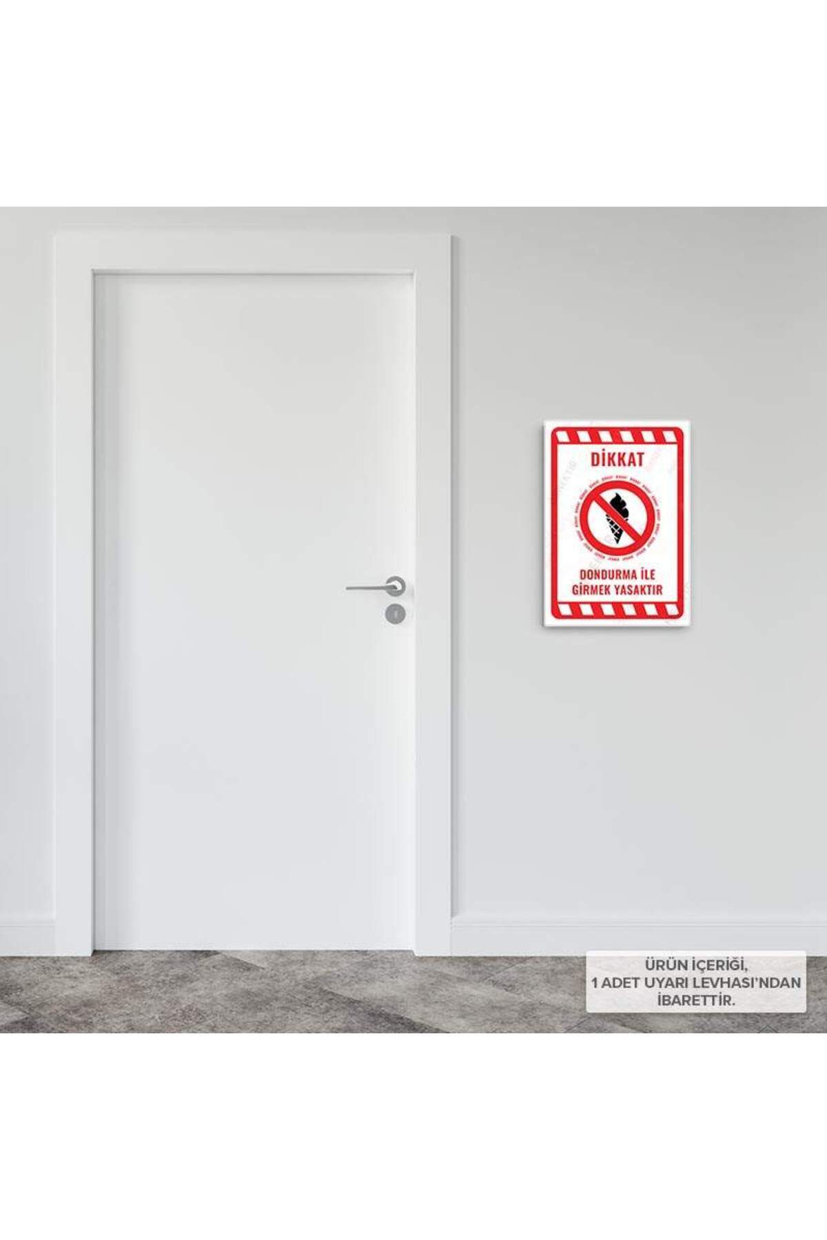 Posterya-Ul02230-A4 - It Is Forbidden to Enter with Ice Cream Warning Sign (21,6×30,3cm) 3