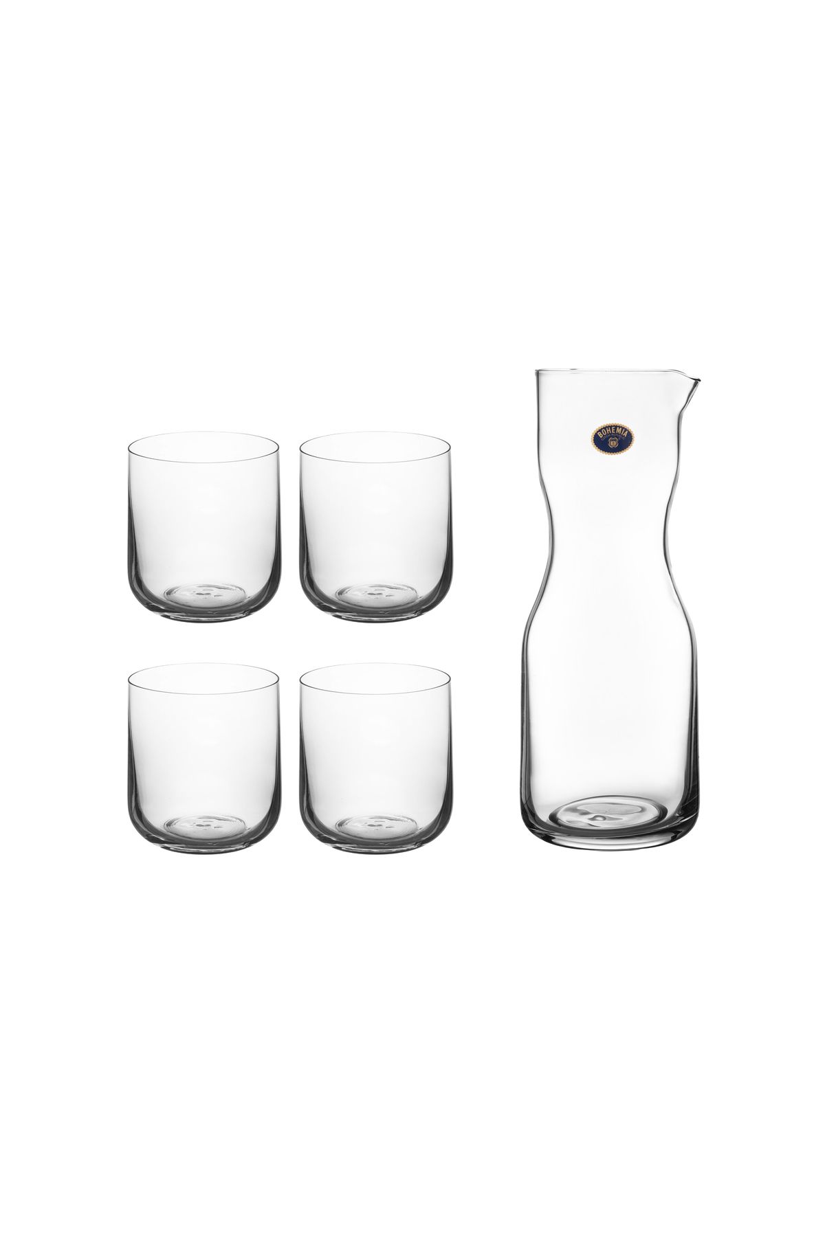 BOHEMİA CRYSTAL-طقم أكواب وأباريق ريفا الكريستالية البوهيمية، مكون من 5 قطع 3