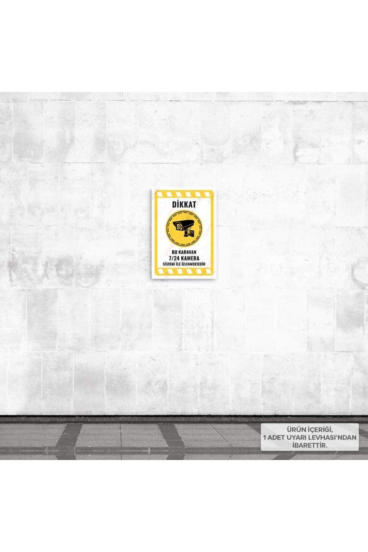 Posterya-Ul02067-A5 - This Caravan Is Monitored 24/7 Camera System Warning Sign (15.4×21.6cm) 2