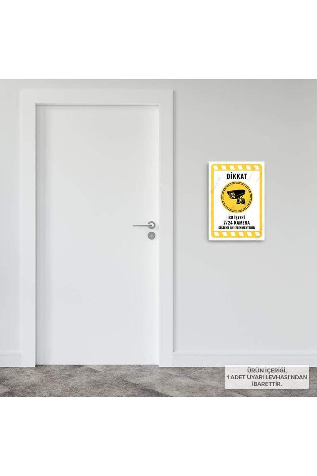 Posterya-Ul02053-a4 - هذه المكانة مراقبة بجهاز كاميرا على مدار الساعة طوال أيام الأسبوع، لافتة تحذير (21,6×30,3 سم) 3