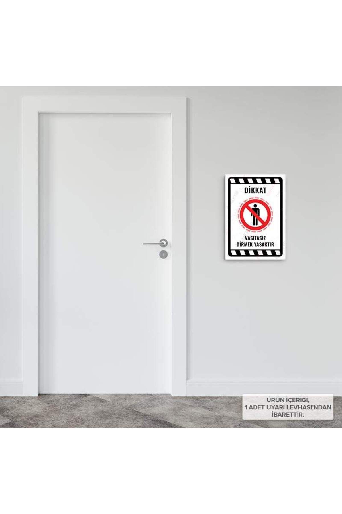 Posterya-Ul02237-A4 - It Is Forbidden to Enter Without Vassit Warning Sign (21,6×30,3cm) 3