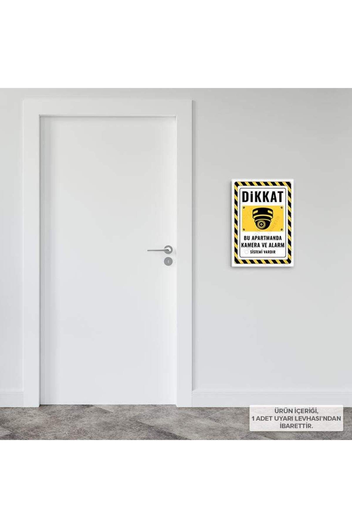 Posterya-Ul02538-A4 - There Is a Camera and Alarm System in This Apartment Warning Sign (21.6×30.3cm) 3