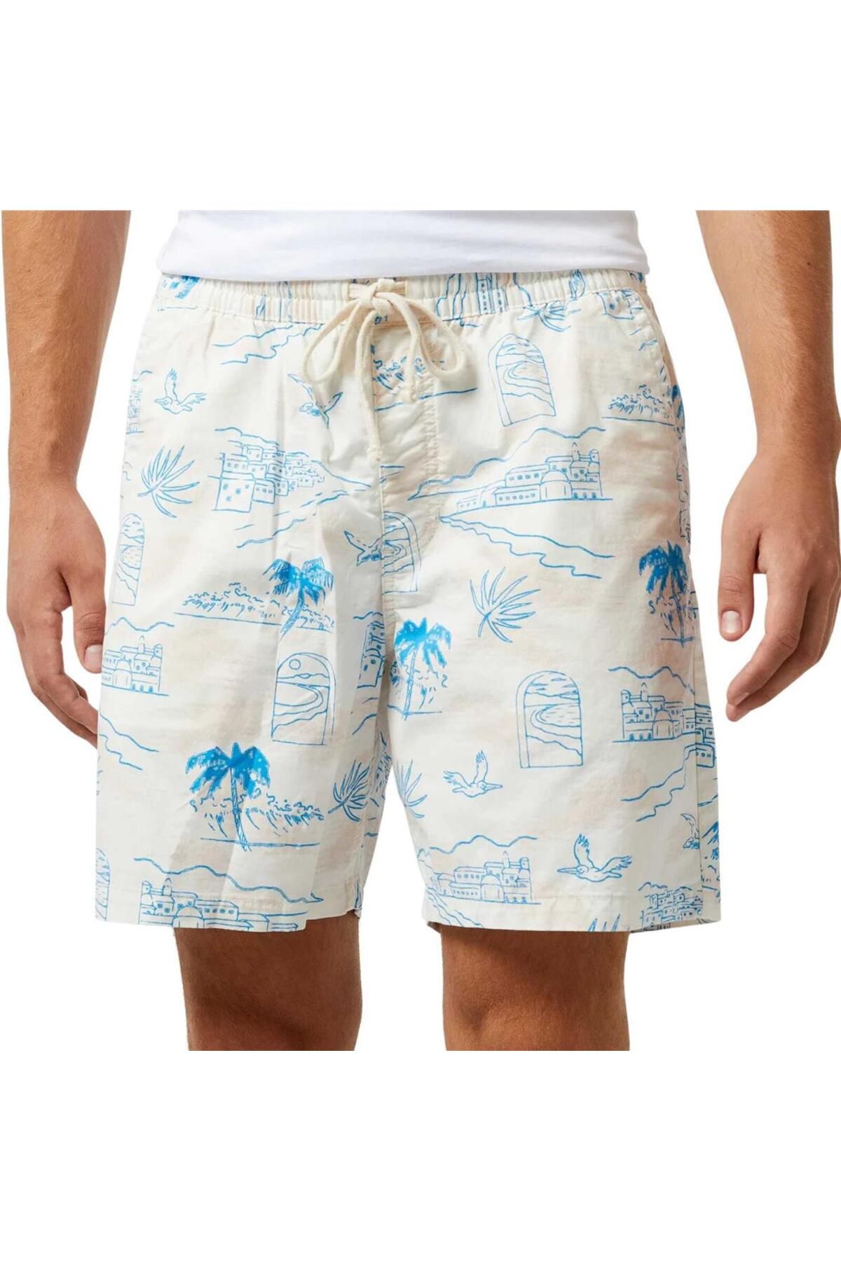 Vans-Ανδρικό λευκό σορτς Mn Range Relaxed Elastic 5