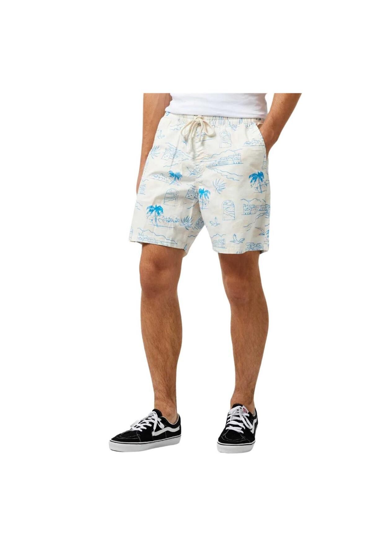 Vans-Ανδρικό λευκό σορτς Mn Range Relaxed Elastic 3