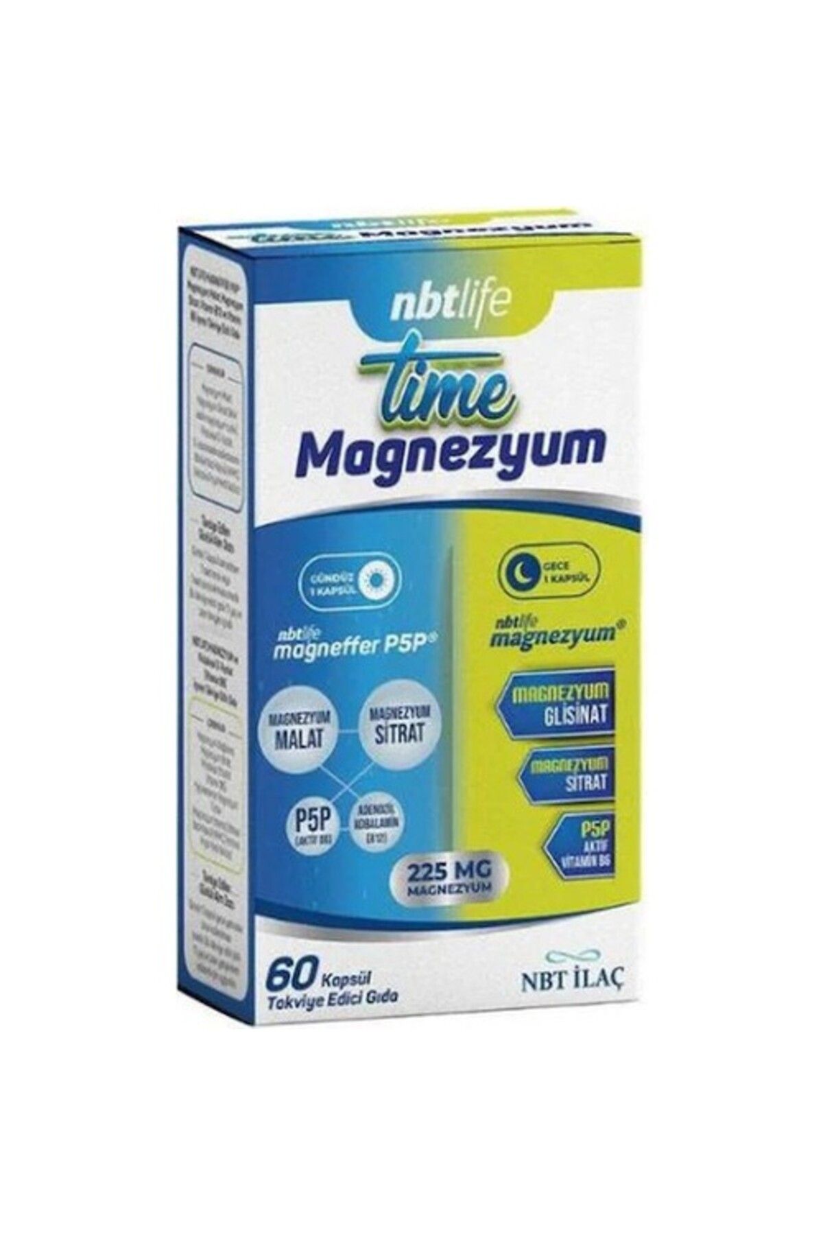 NBT Life Time Magnezyum 60 Kapsül