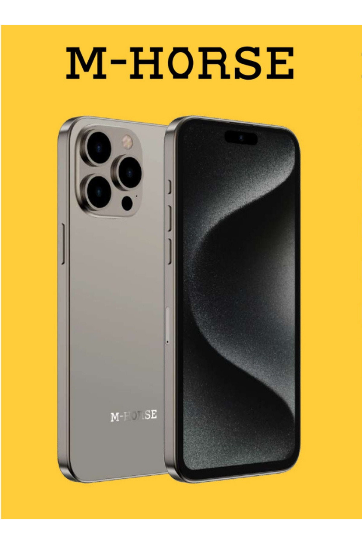 M HORSE-M-HORSE 15 Pro Max Smartphone 6.6HD Display, 4GB RAM 64GB ROM, Dual SIM, Android OS, Global Version 1