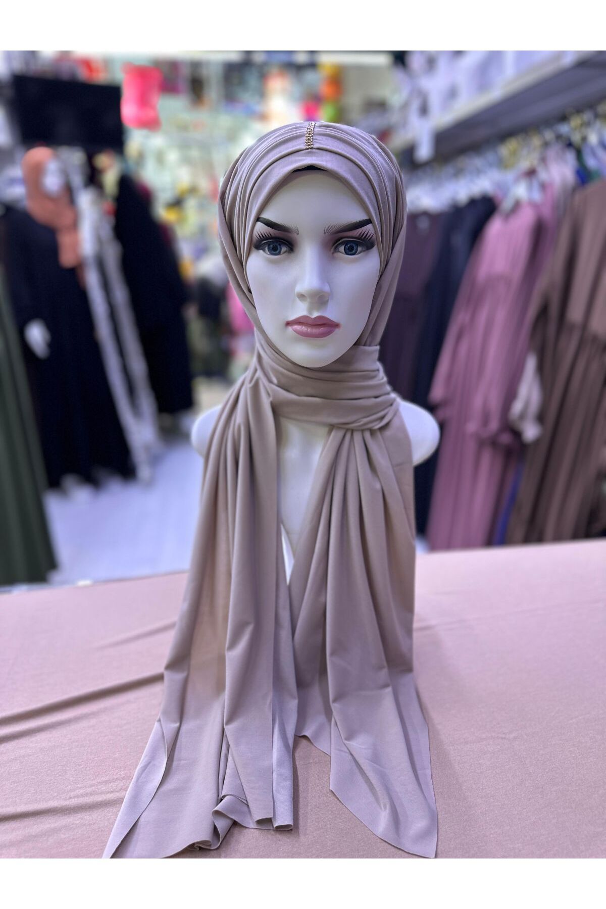 R&S modibone-Rochie de seara de culoare bej, gata de sal cu cravata de piatra 2