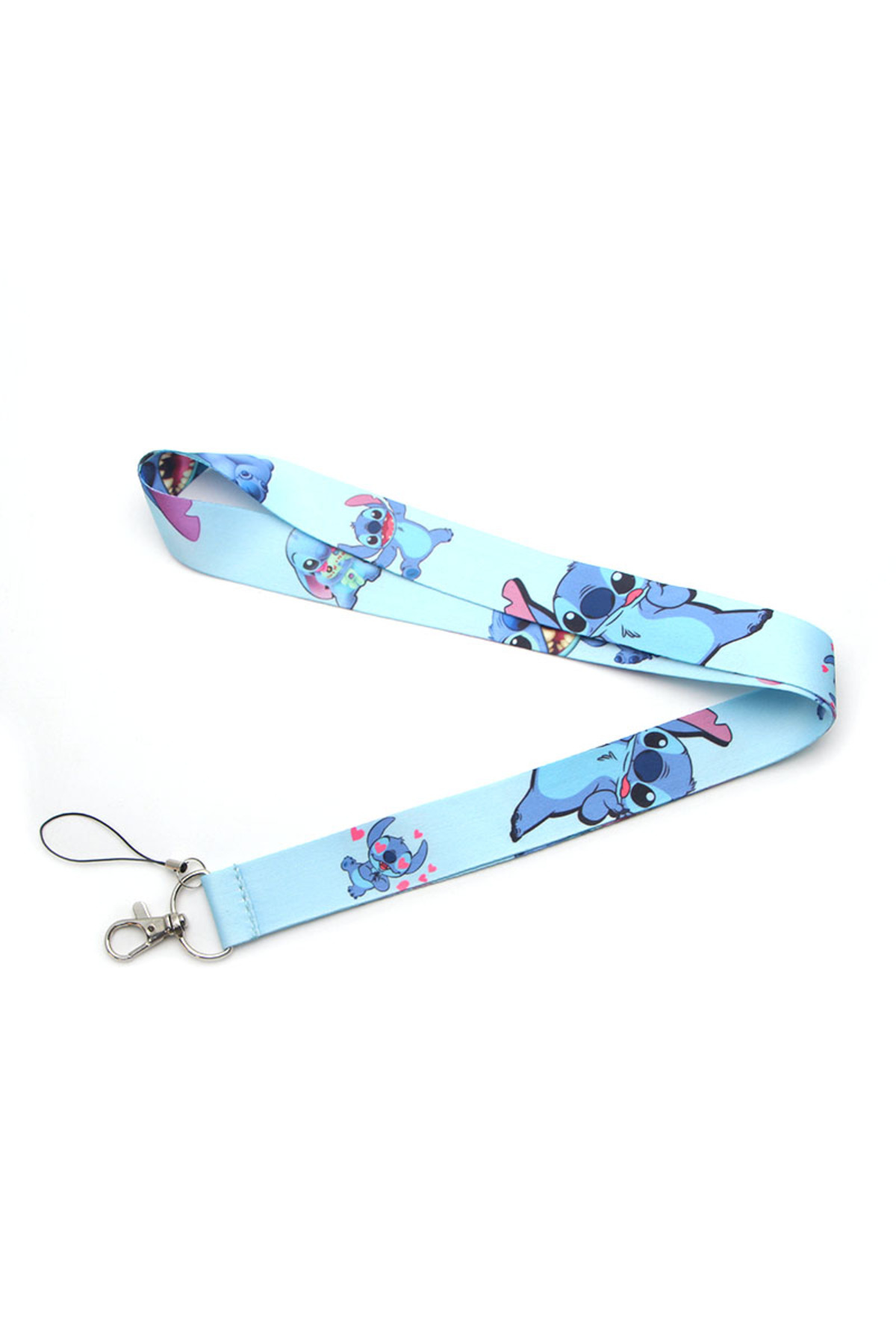 Choice-3 Stitch Lanyard Neck Strap Cartoon Keychain For Pendant Key Id Badge Holder Key Ring Cord Hang Rop. 1