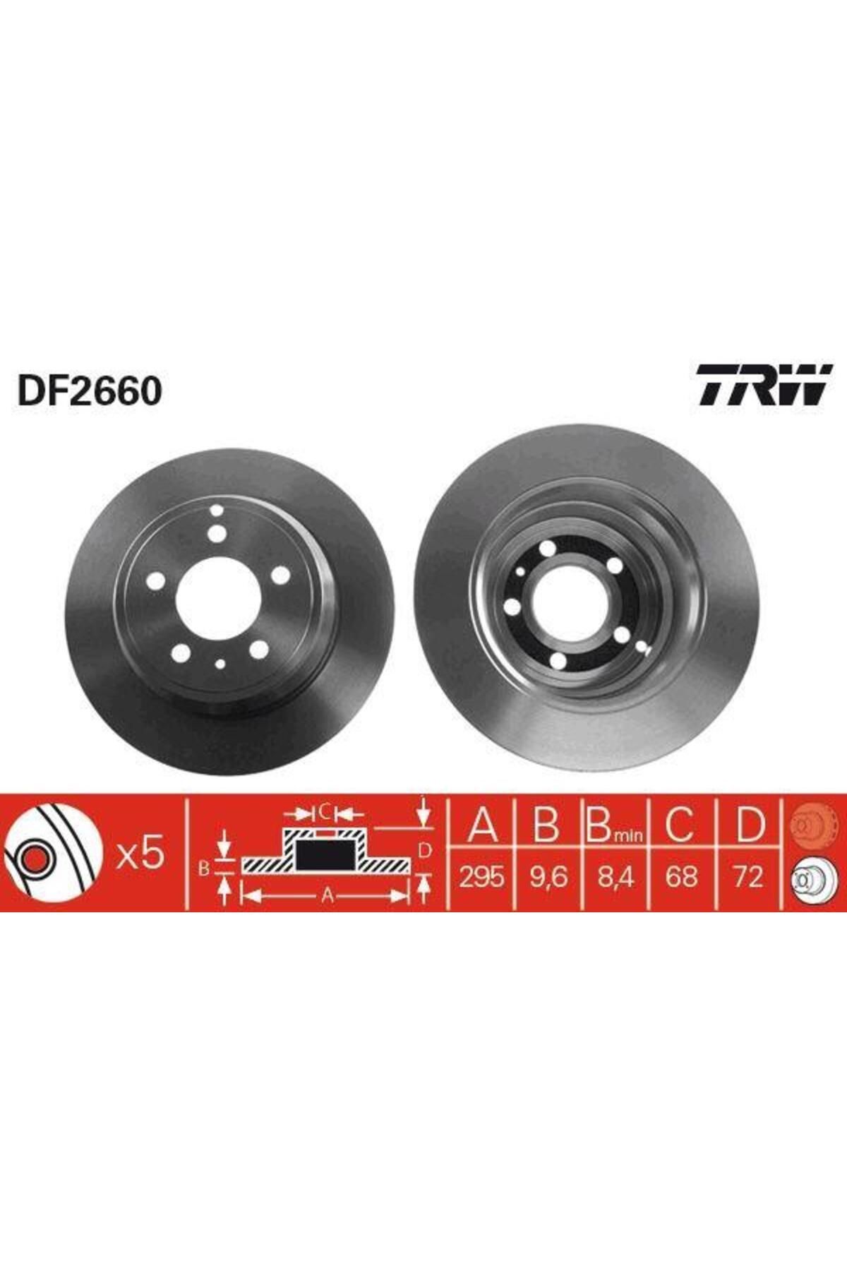 TRW ARKA FREN AYNASI VOLVO 850 91-96 C70 97-05 S70 97-00 V70 97-00 XC70 97-02 295X5DL