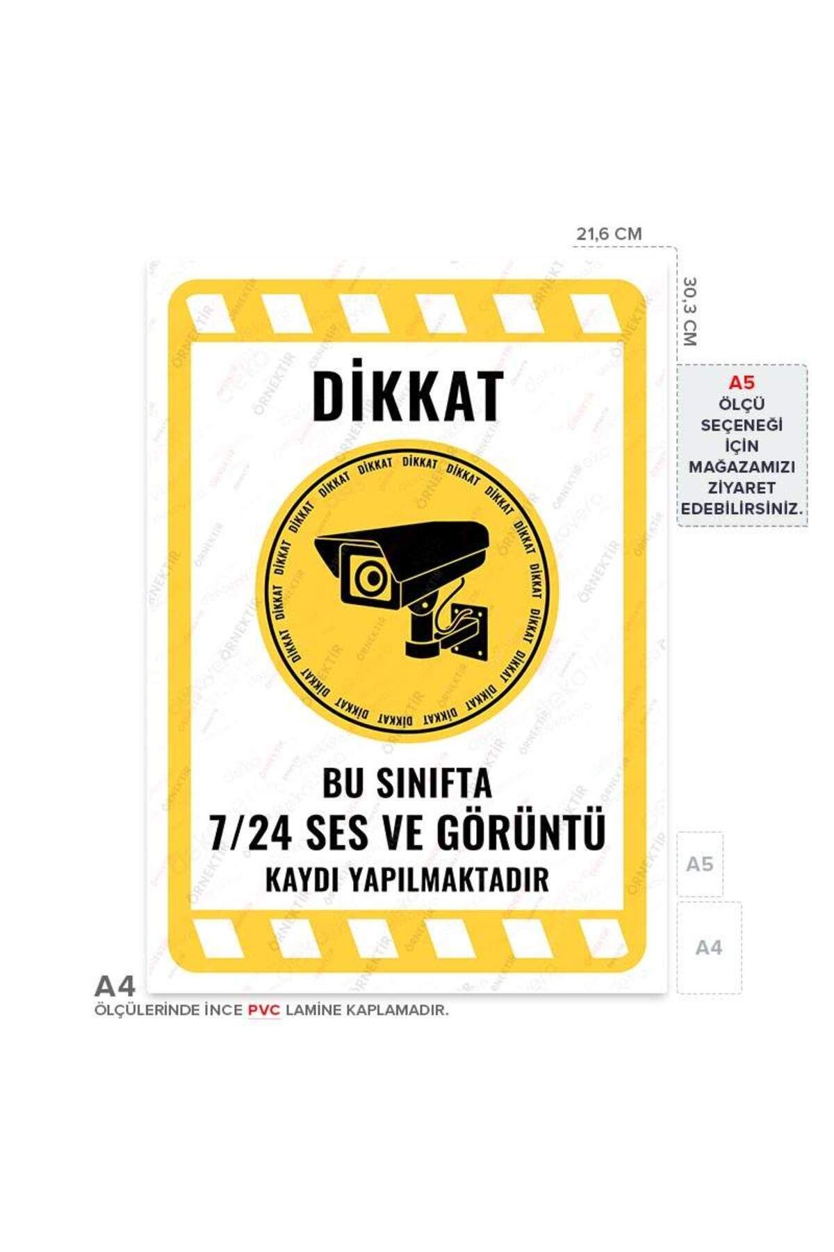 Posterya-Ul02071-A4 - This Class Is Recording Audio and Video 24/7 Warning Sign (21.6×30.3cm) 1