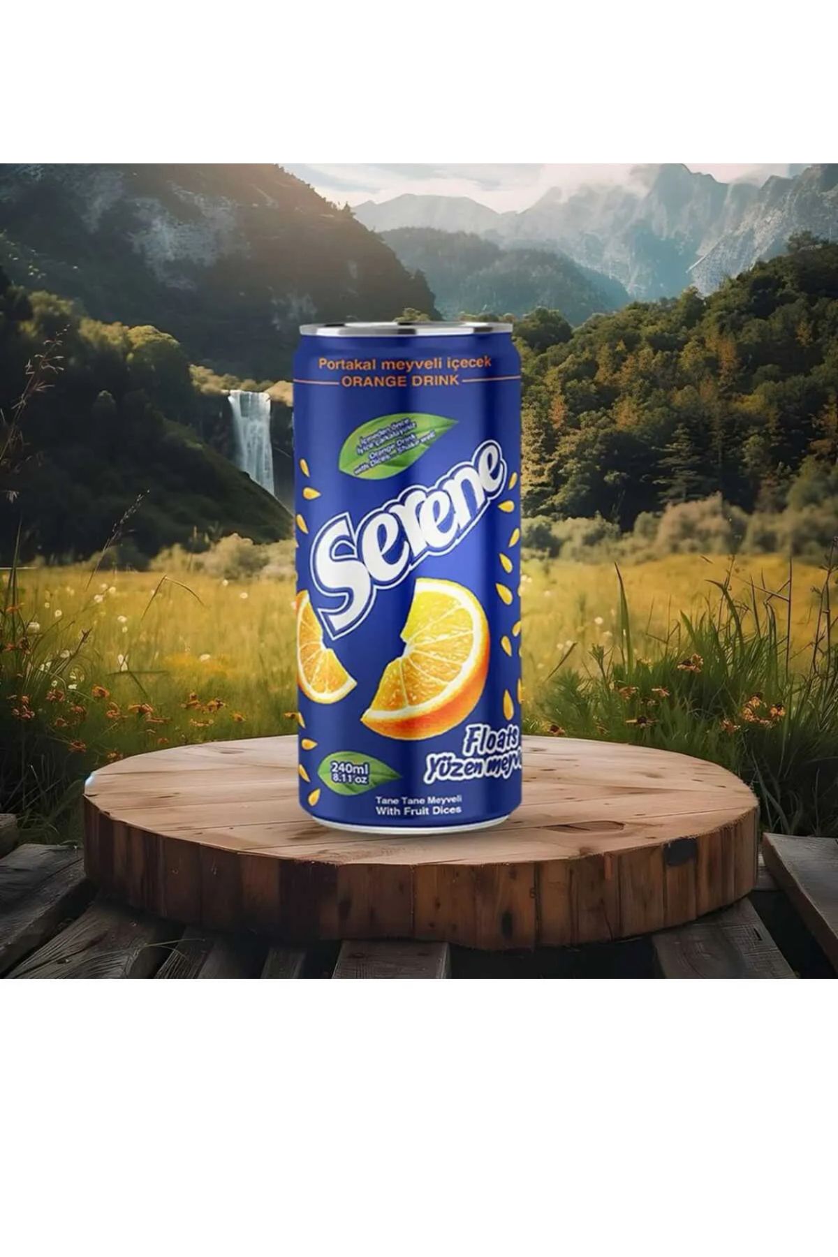 SERENE Portakal meyveli gazsız içecek taneli parçacıklı 240 ml