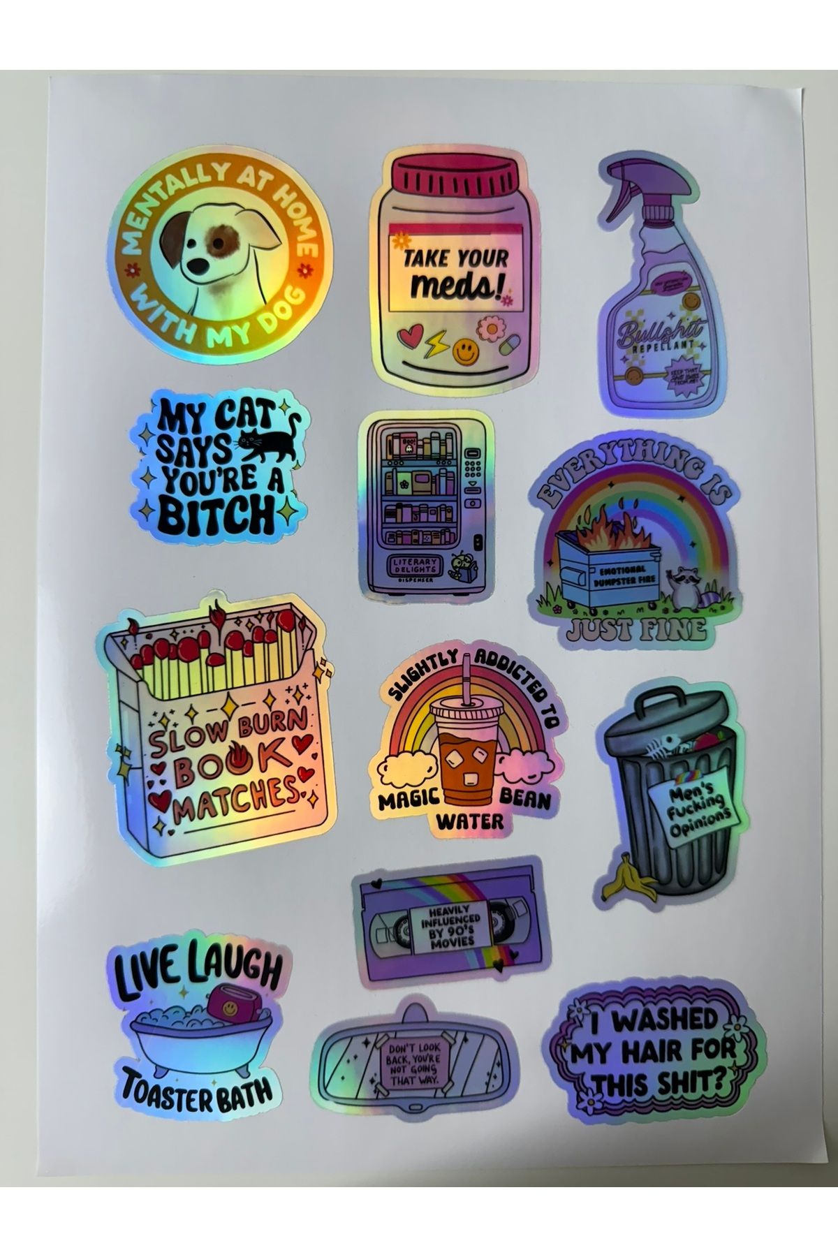 cakaybu Laptop Sticker ( Etiket ) notebook,kask, duvar, bisiklet, motosiklet, dolap, kapı A4 Boyutlarında
