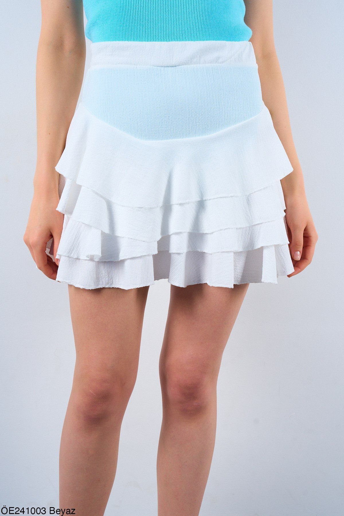 CELITA-Frilly Short Elastic Waist New Season Women's Skirt 2