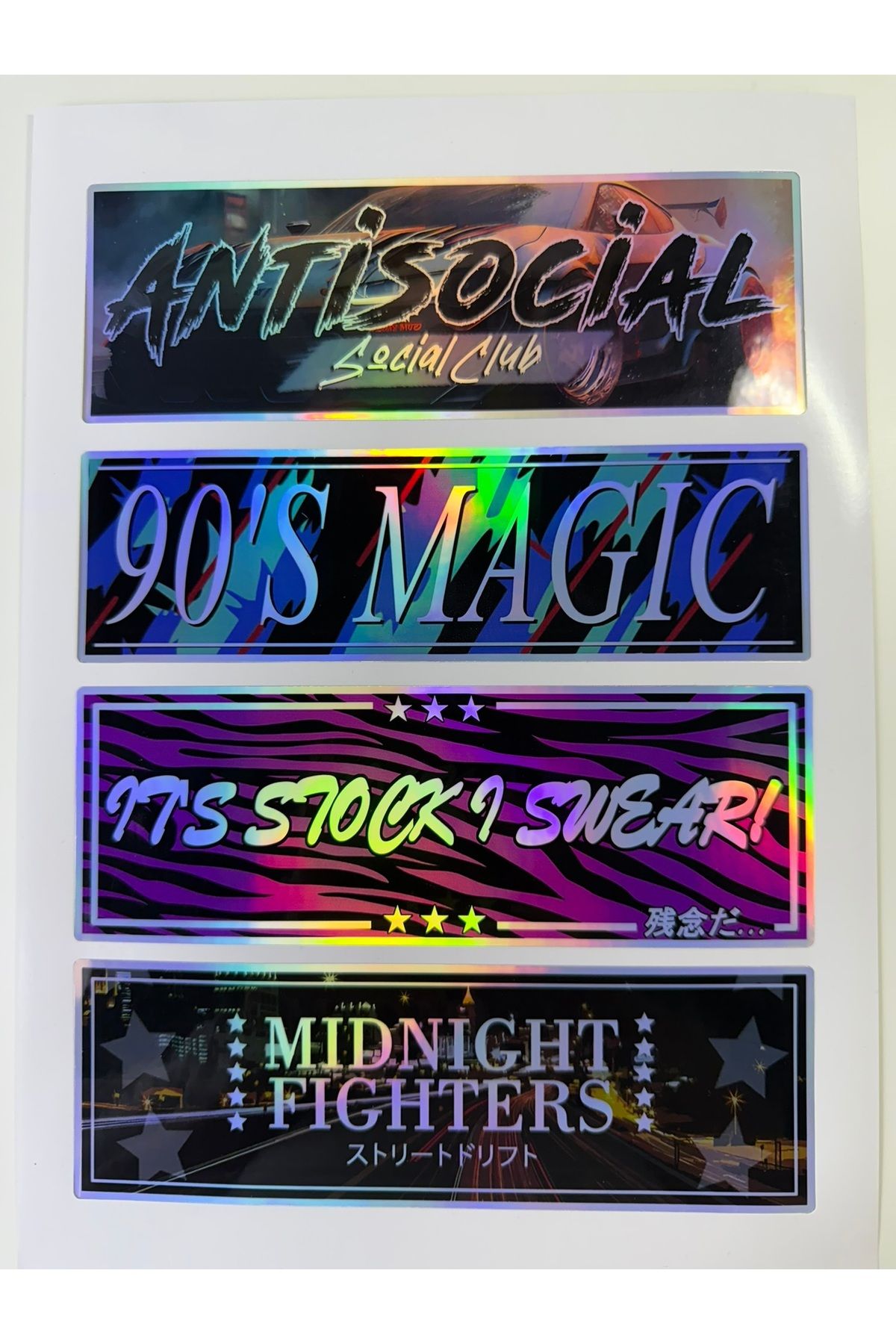 cakaybu Araç Cam Hologram Baskılı Sticker ( Etiket )