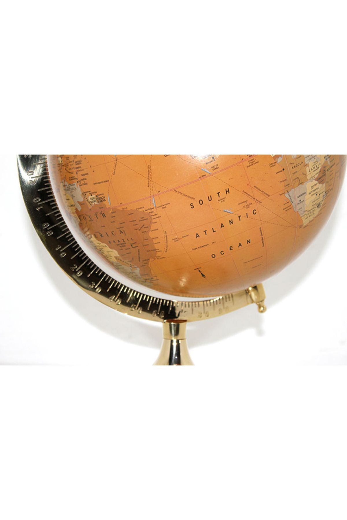 Seçkin Trend Pirinç Dünya Küre 47 Cm