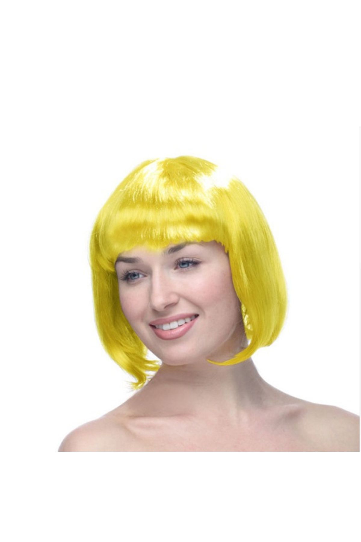 CHKK Sarı Küt Peruk Saç